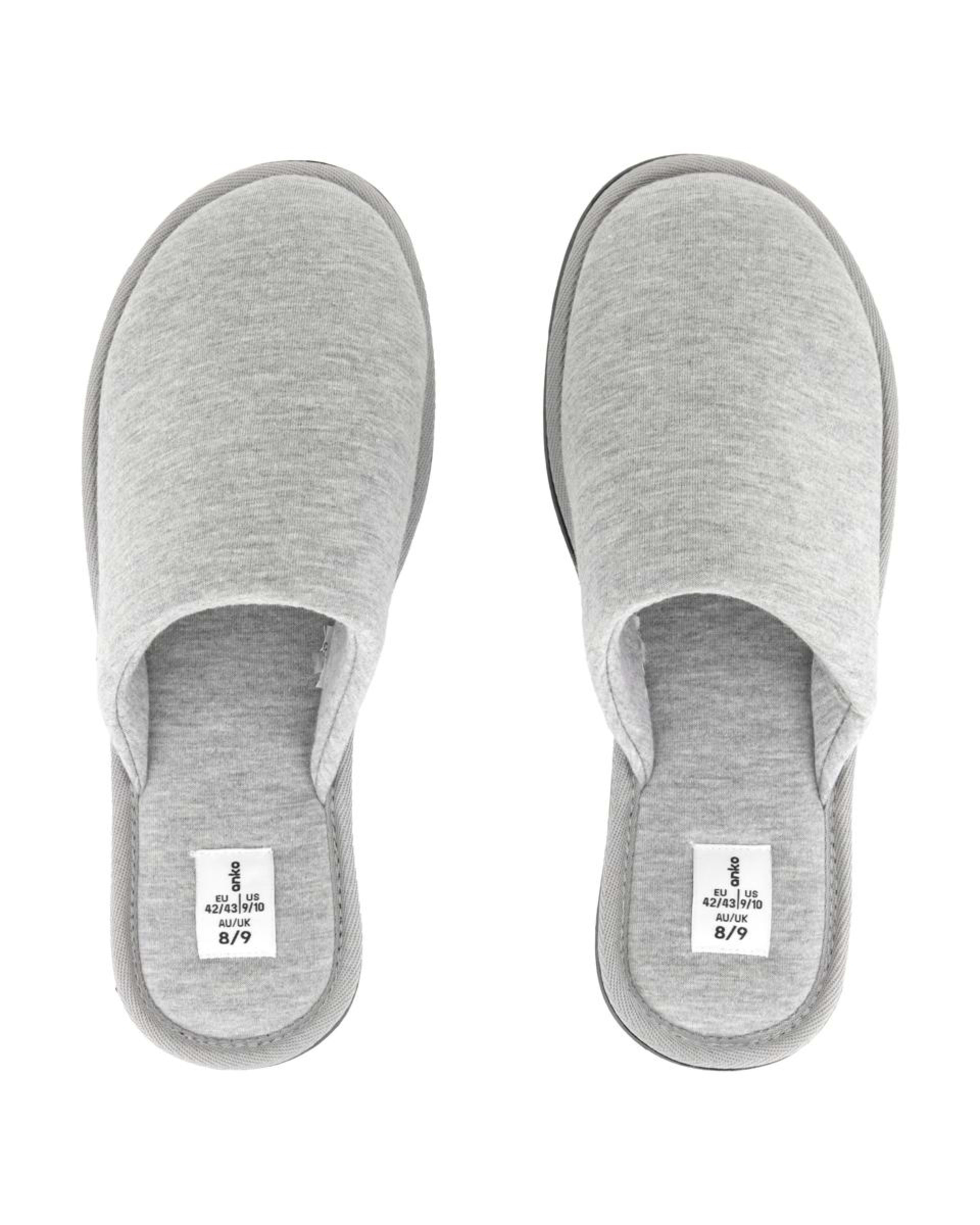 2 Windsor Slipper Scuffs LIGHT GREY, 2 of 3