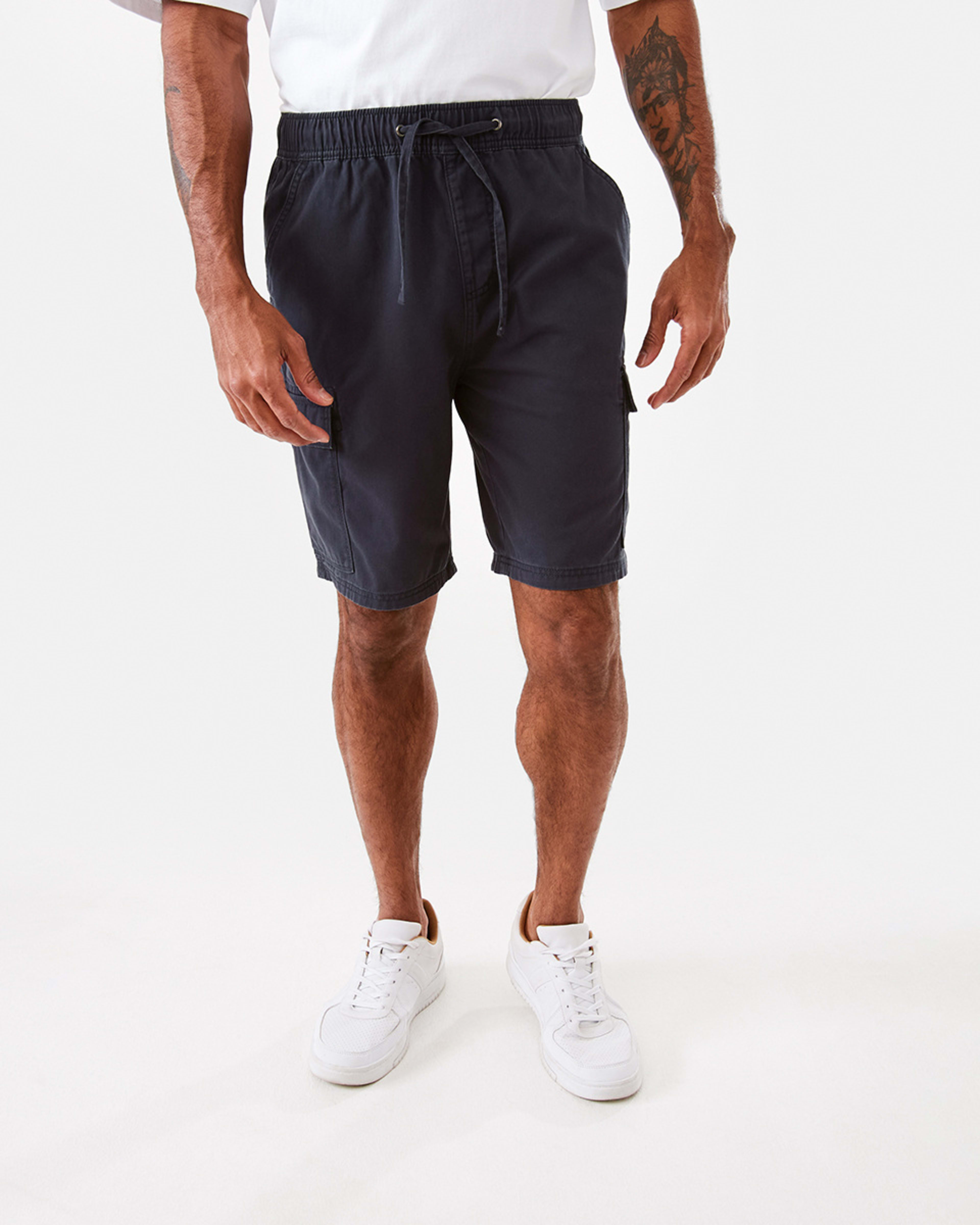 7 Elastic Waist Cargo Shorts Paris Blu, 7 of 7
