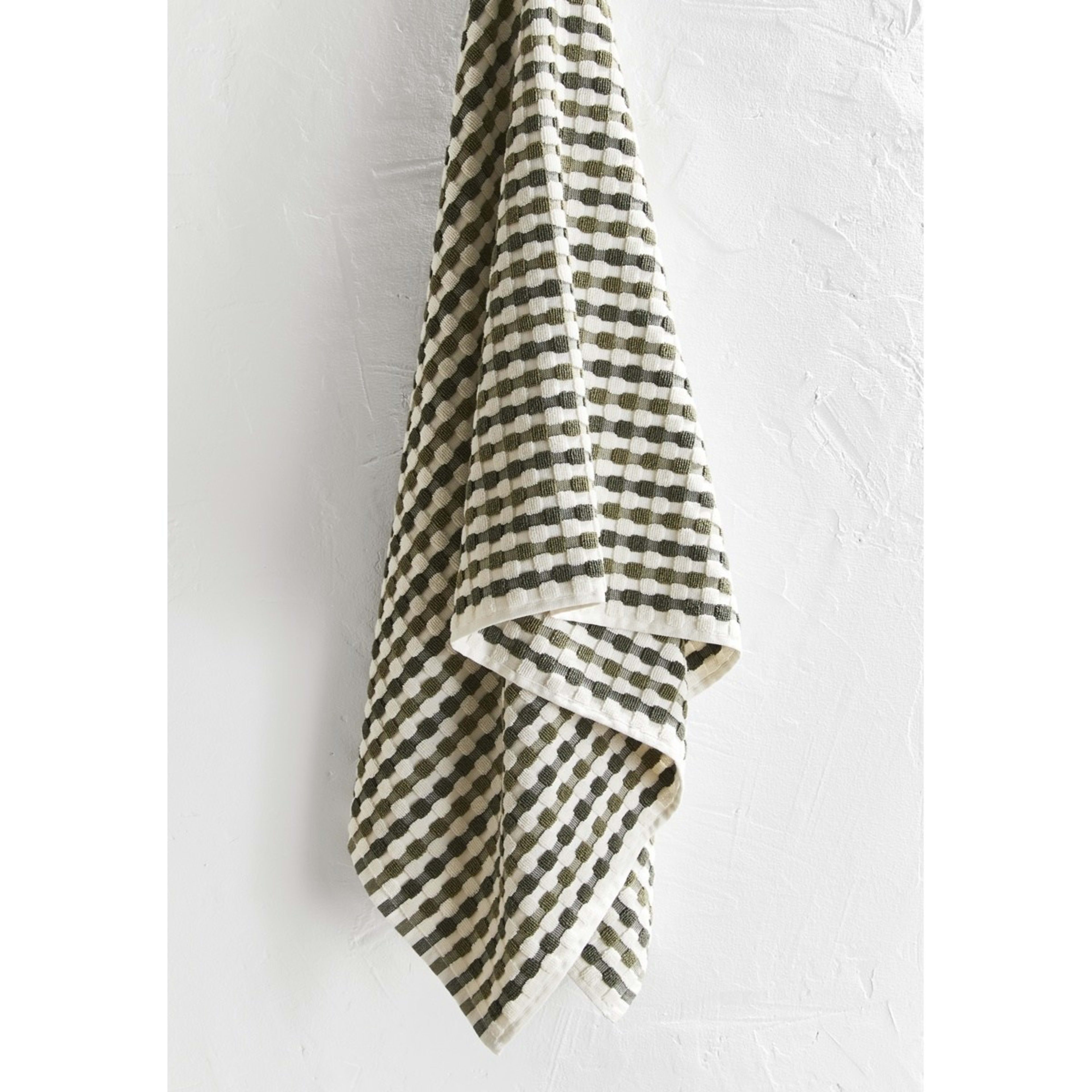 Olive Popcorn Cotton Bath Towel Kmart
