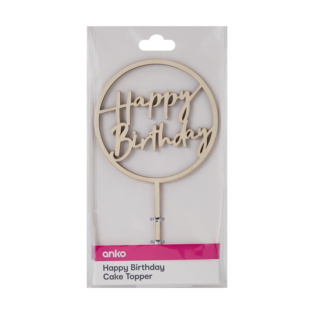 Happy Birthday Cake Topper Kmart