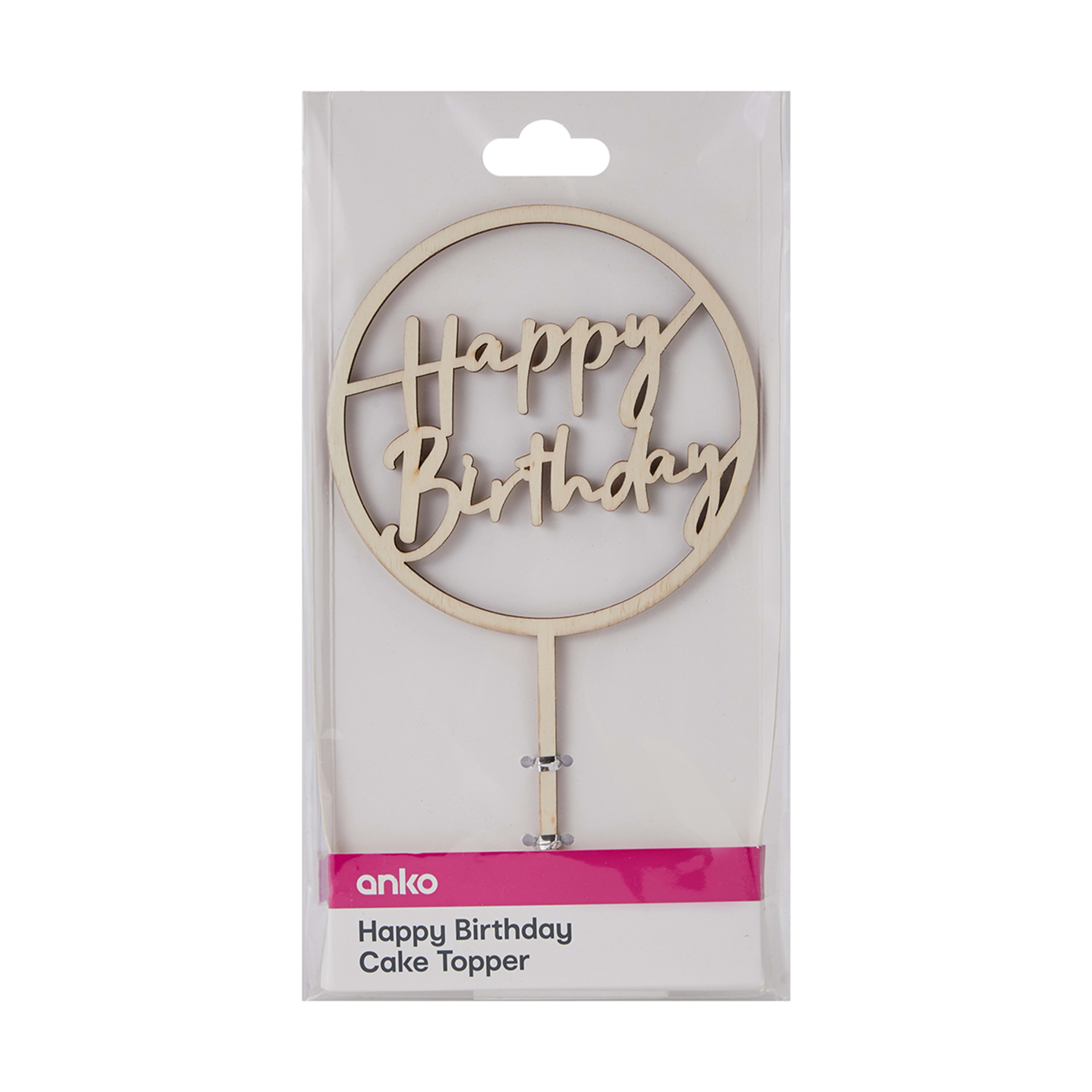 Happy Birthday Cake Topper Kmart