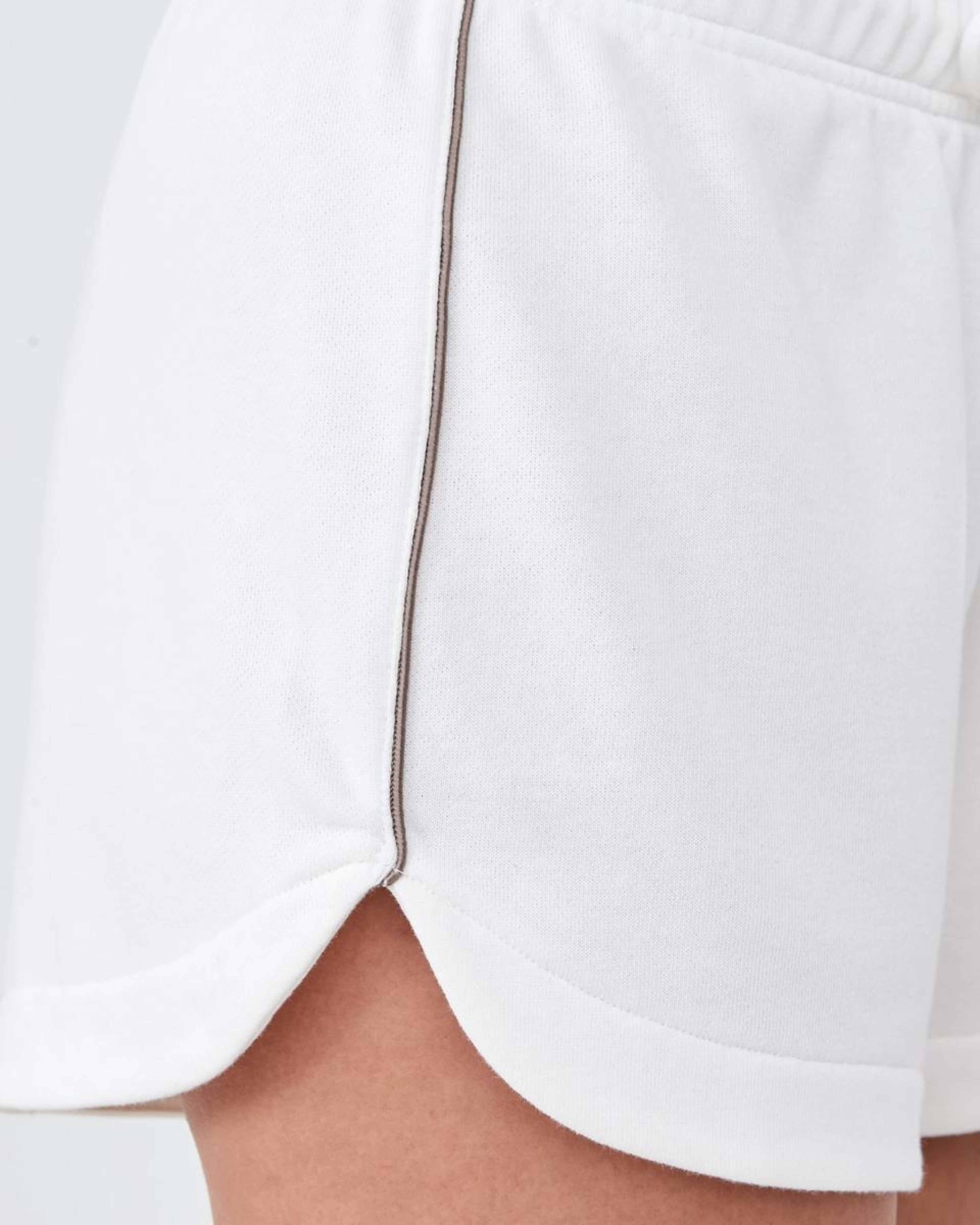 5 Active Womens Terry Sport Shorts Wht Egret, 5 of 6