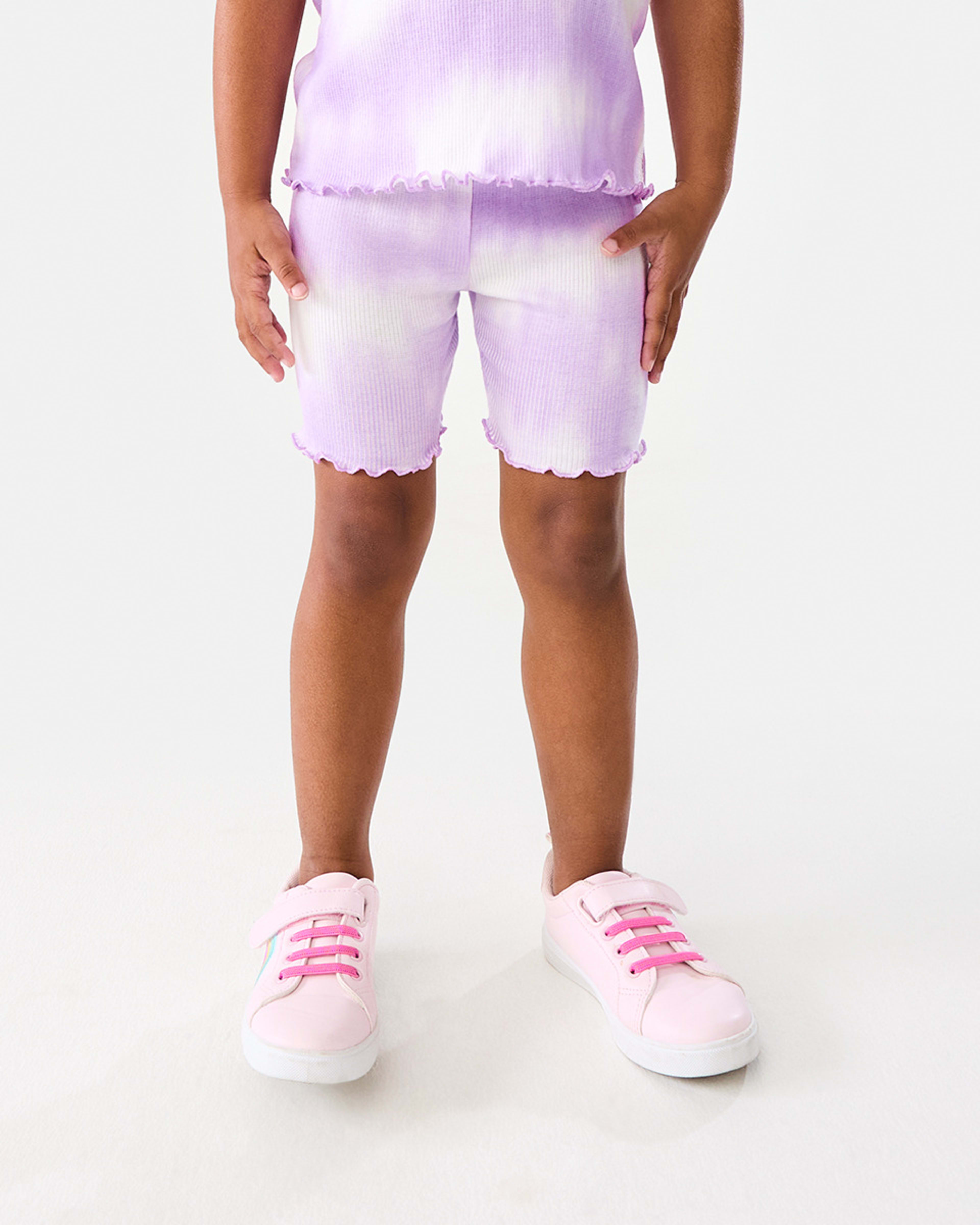 1 Printed Rib Bike Shorts Pl Tiedye, 1 of 8