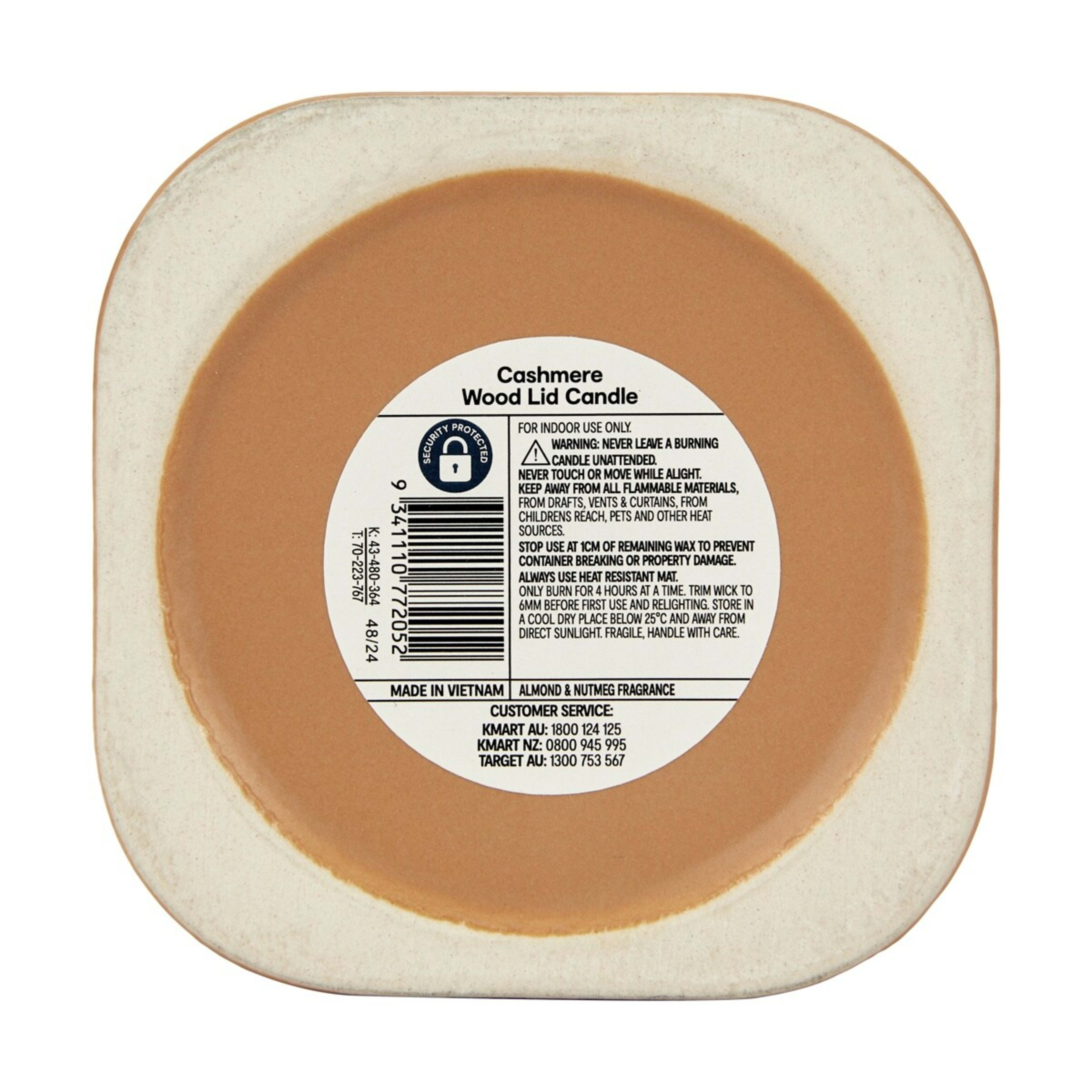 6 Cashmere Wood Lid Fragrant Candle, 6 of 6
