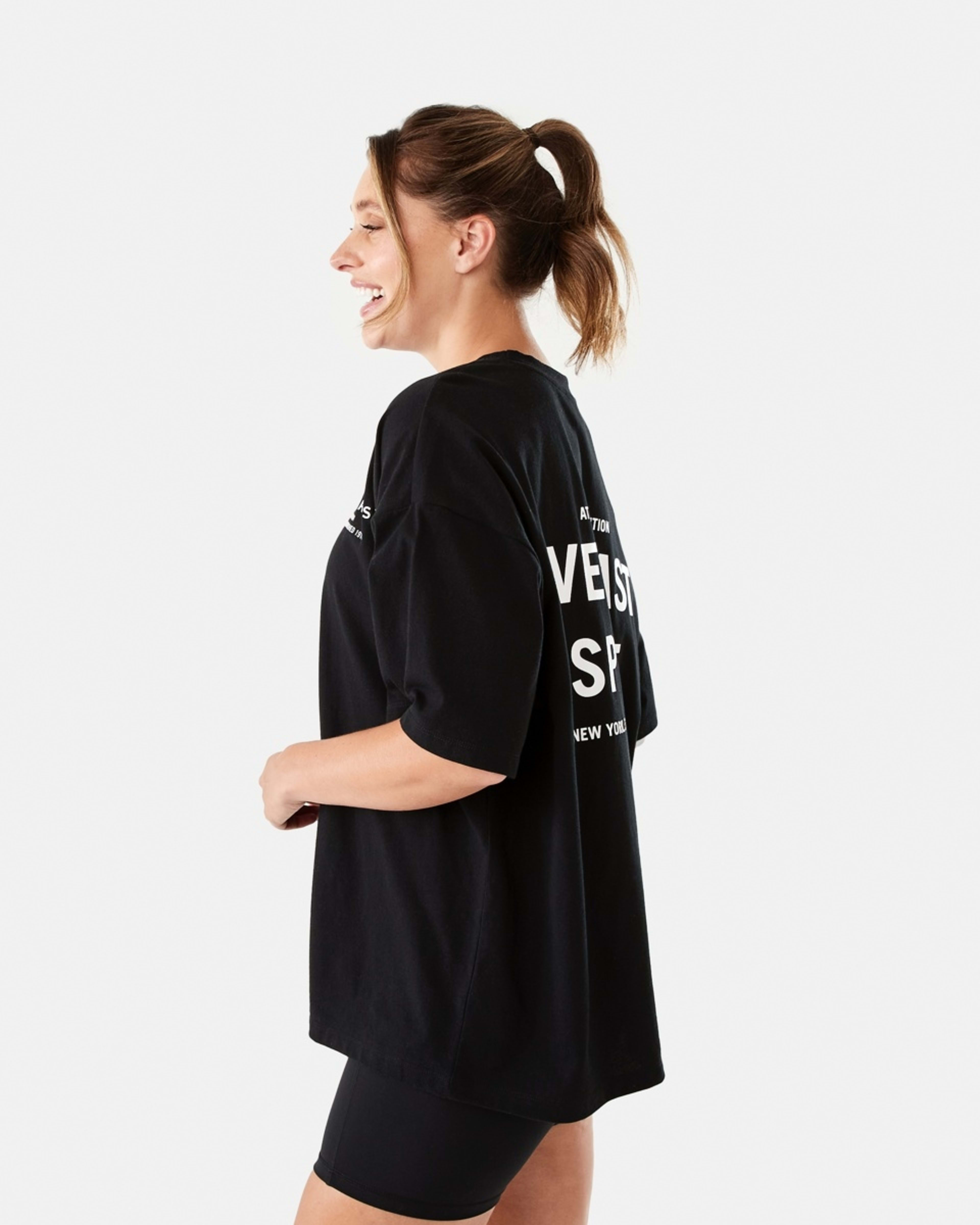 2 Everlast Womens Street Boyfriend T-shirt Black, 2 of 7