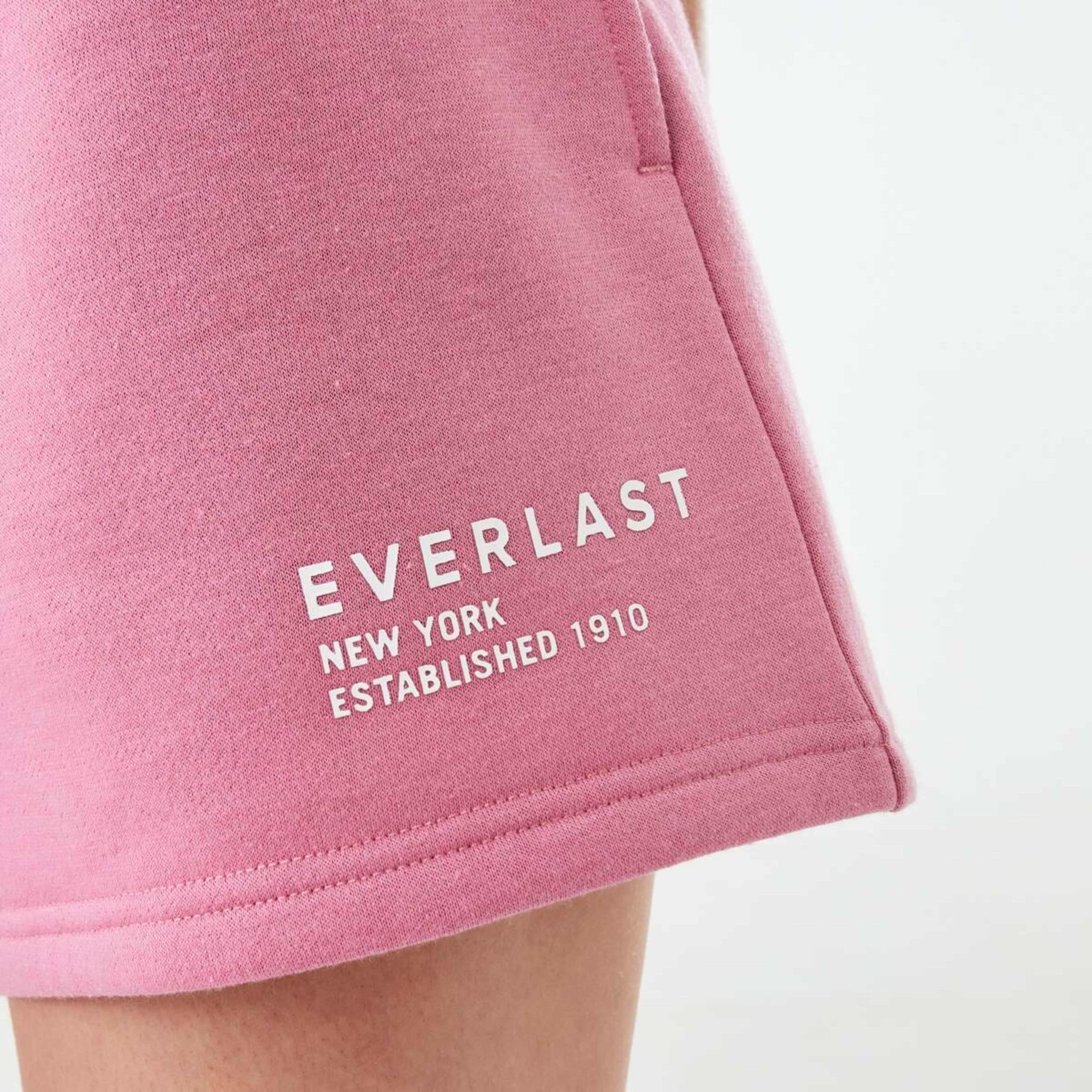 6 Everlast Womens Street Sweat Shorts Everlast Crystal Pink, 6 of 8