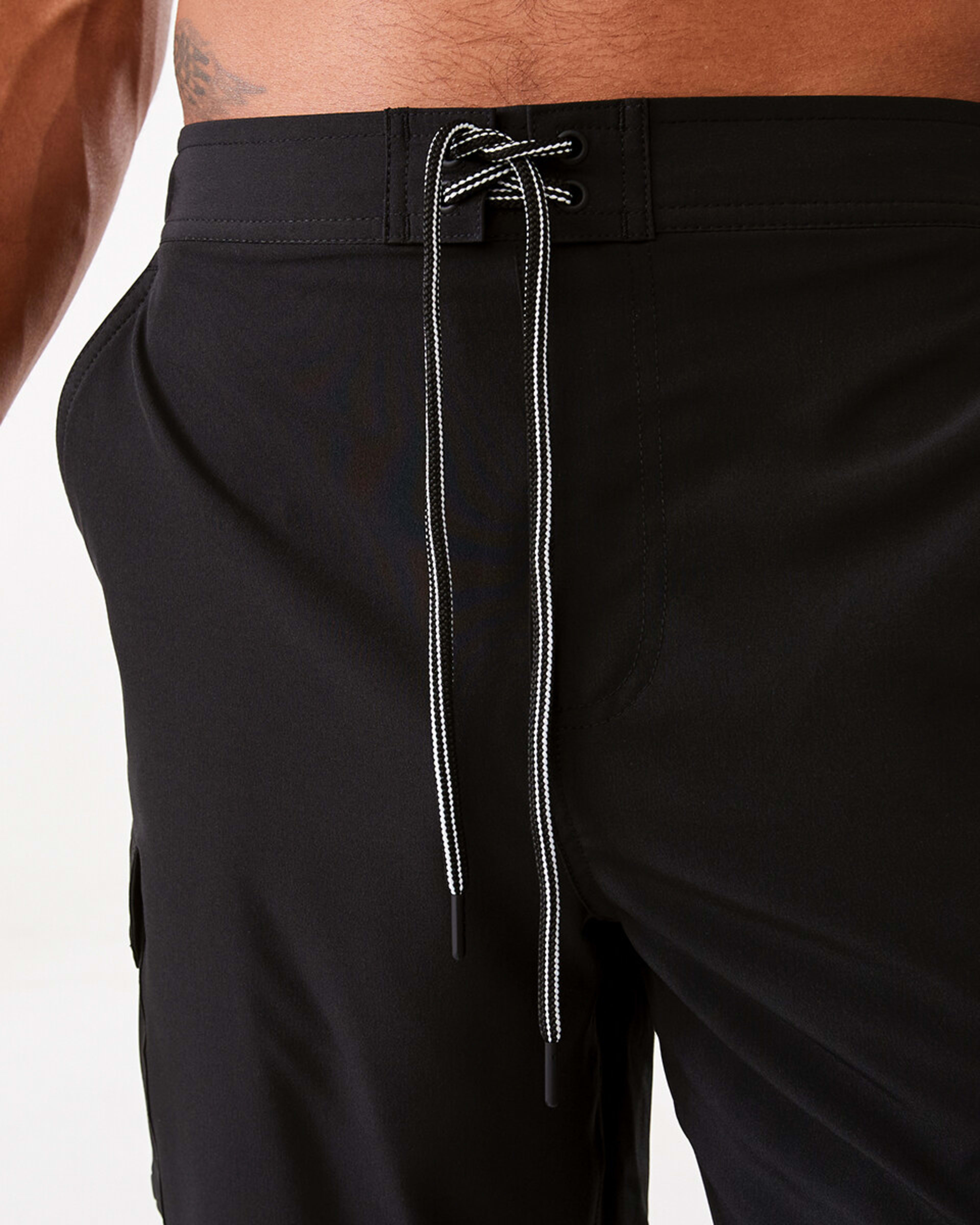 4 Stretch Cargo Boardshorts Black, 4 of 7