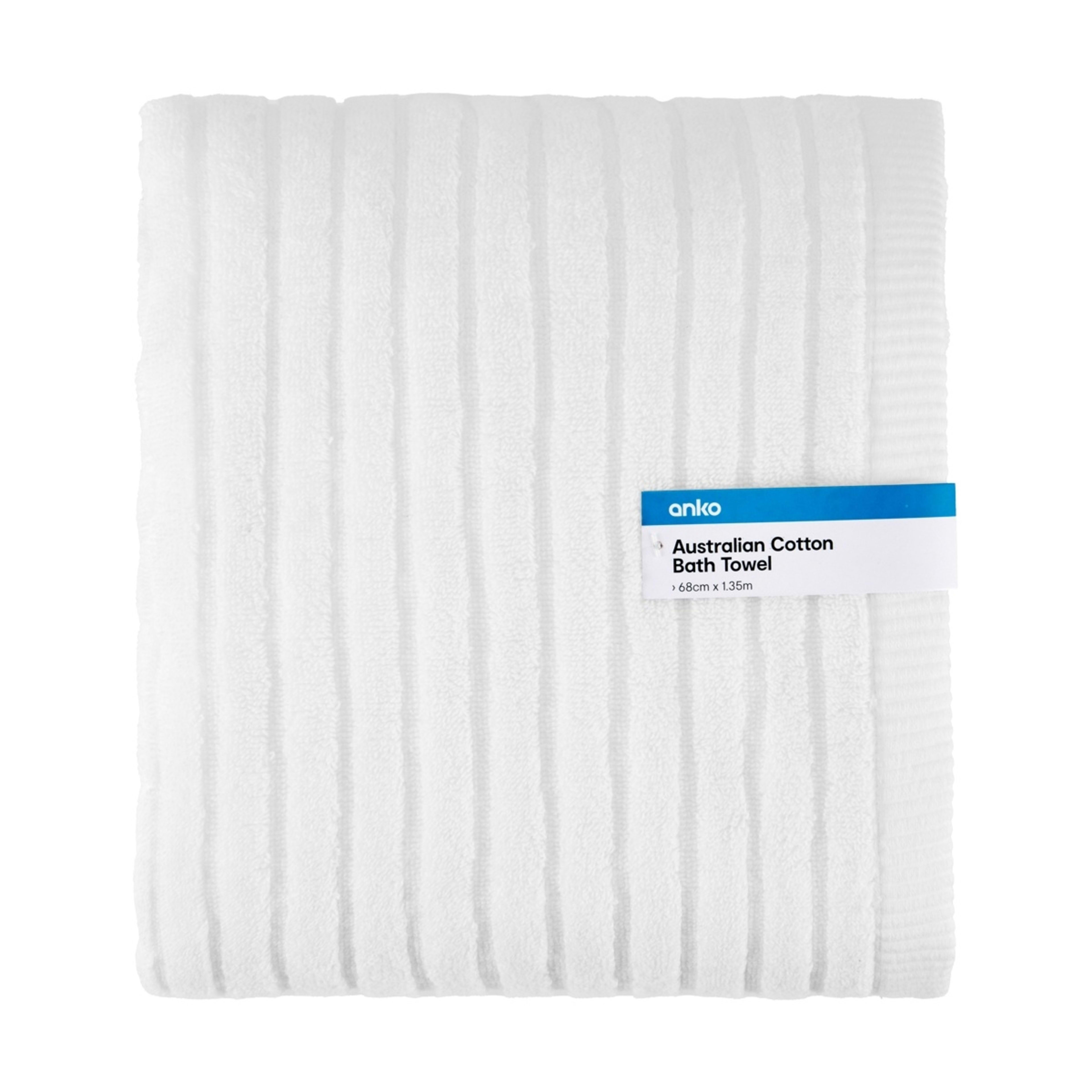 5 Australian Cotton Bath Towel - White, 5 of 5