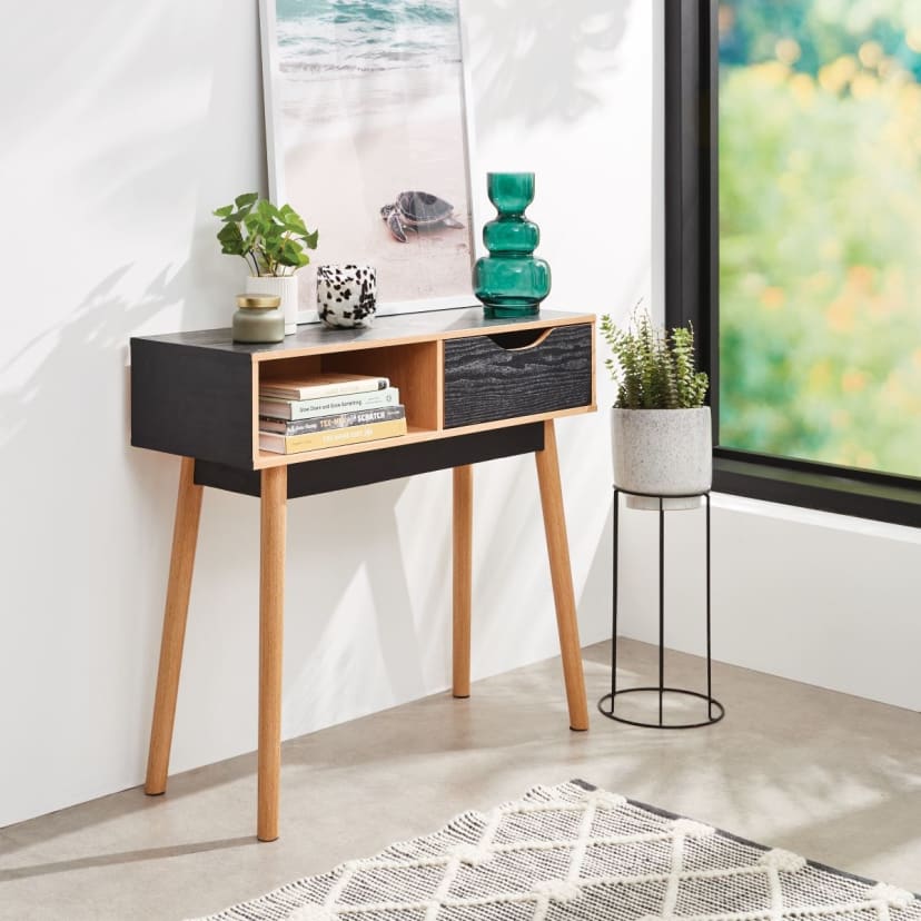 Self Adhesive Film Black Wood Kmart