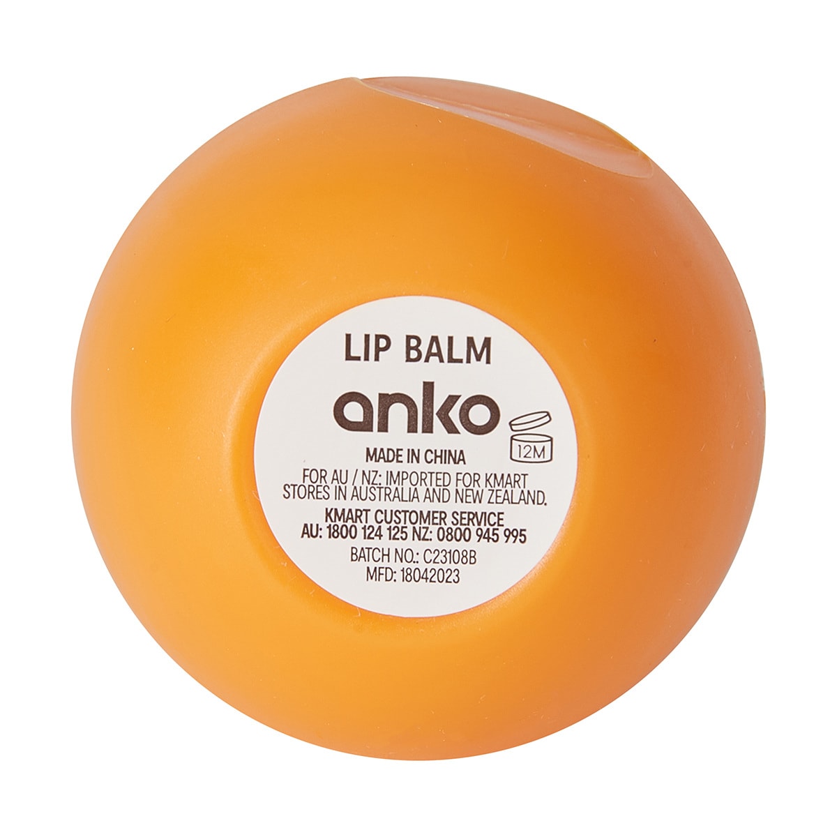 Lip Balm Sweet Orange Flavour and Shea Butter Kmart