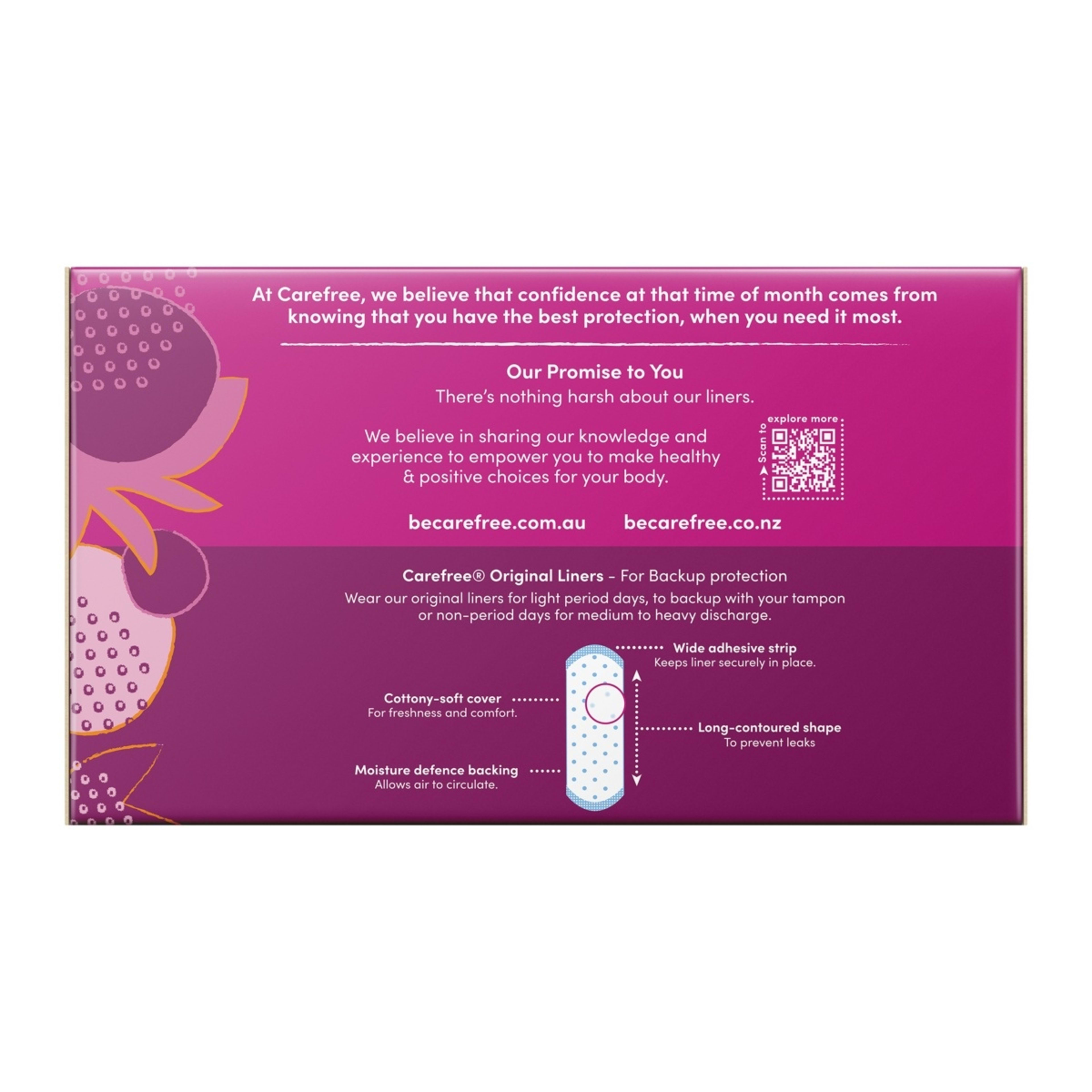 2 30 Pack Carefree Original Long Unscented Liners, 2 of 5