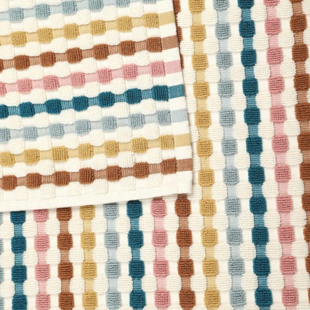 Cream Popcorn Cotton Bath Towel Kmart