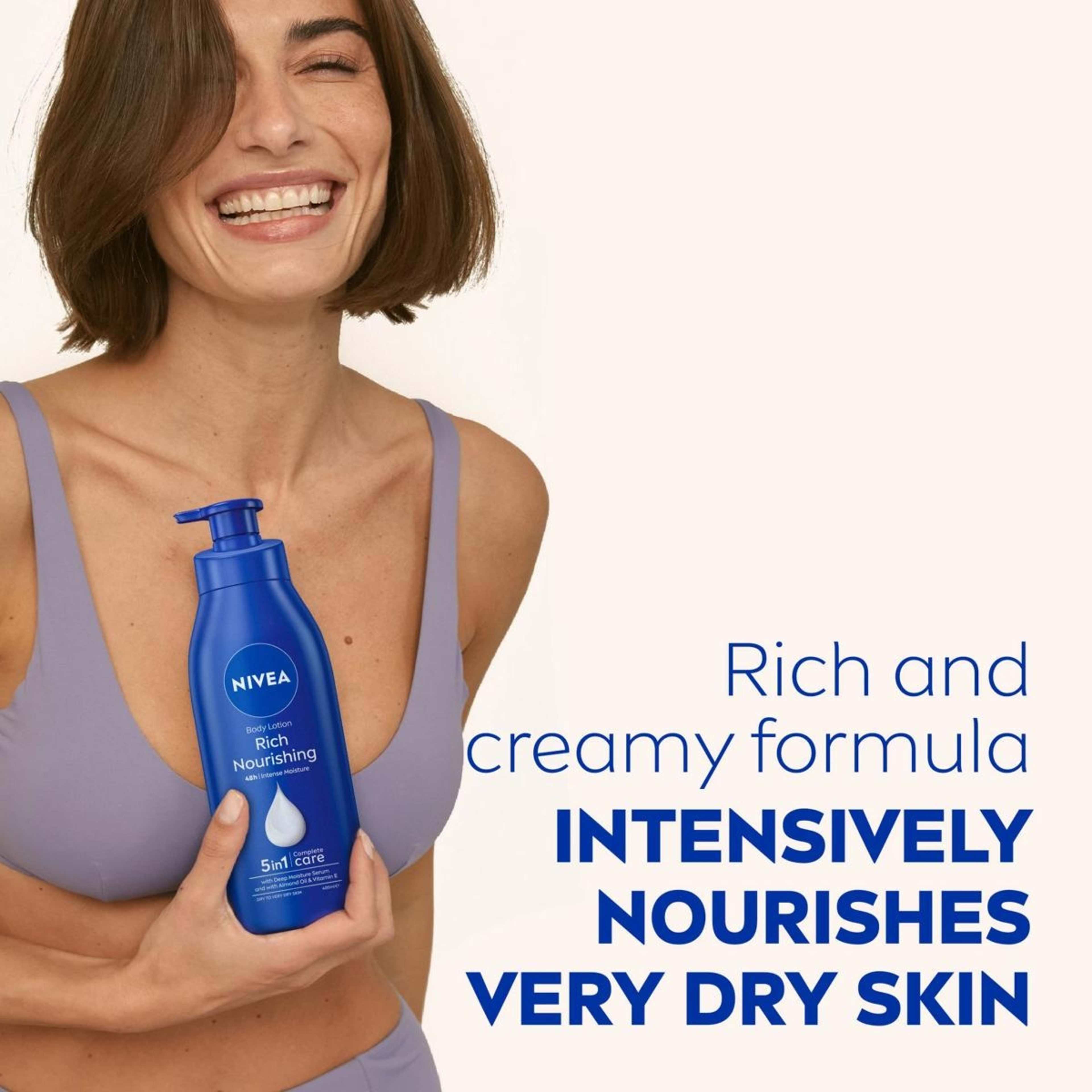 9 Nivea Rich Nourishing Body Lotion 400ml -  Almond Oil & Vitamin E, 9 of 10