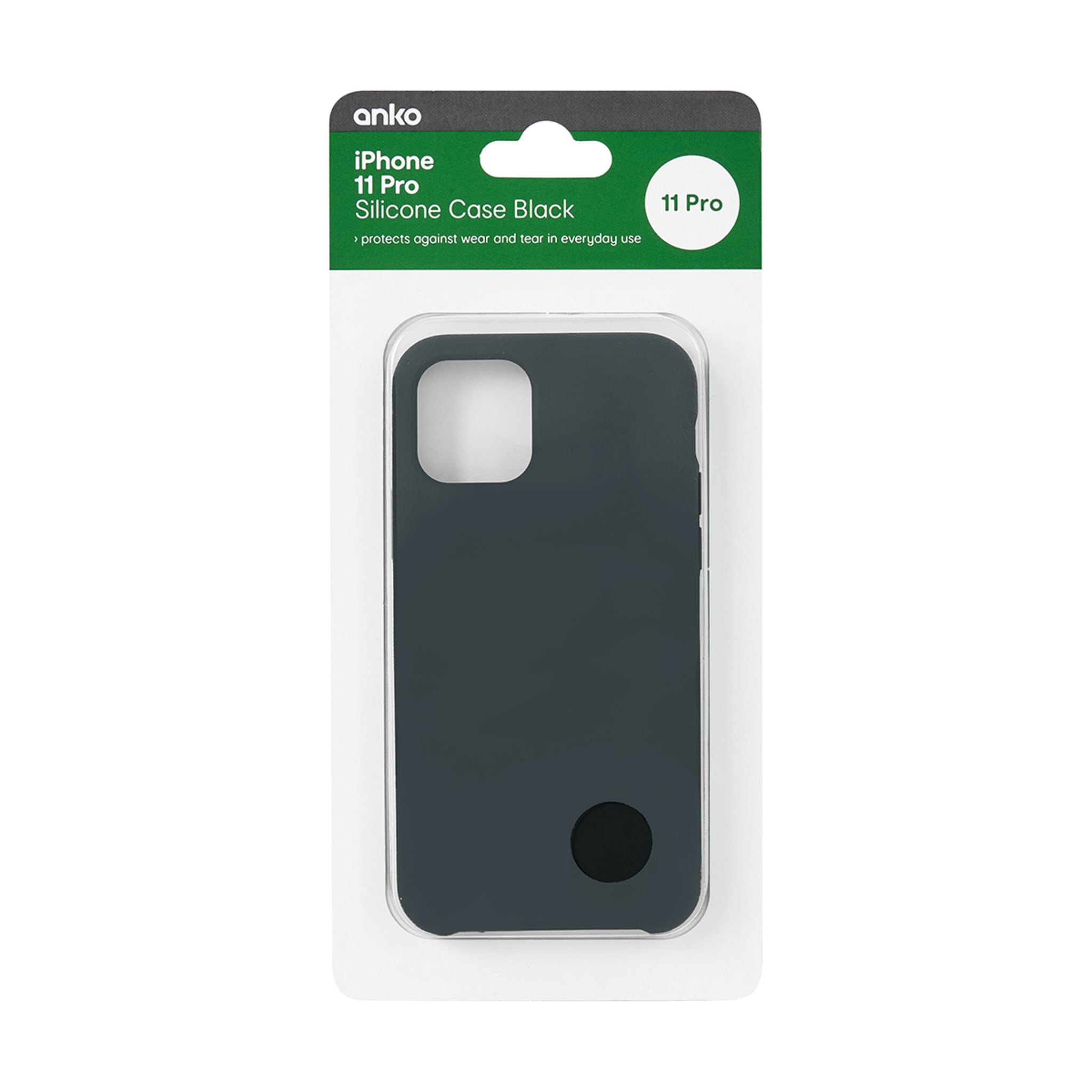 iPhone 11 Pro Silicone Case Black Kmart