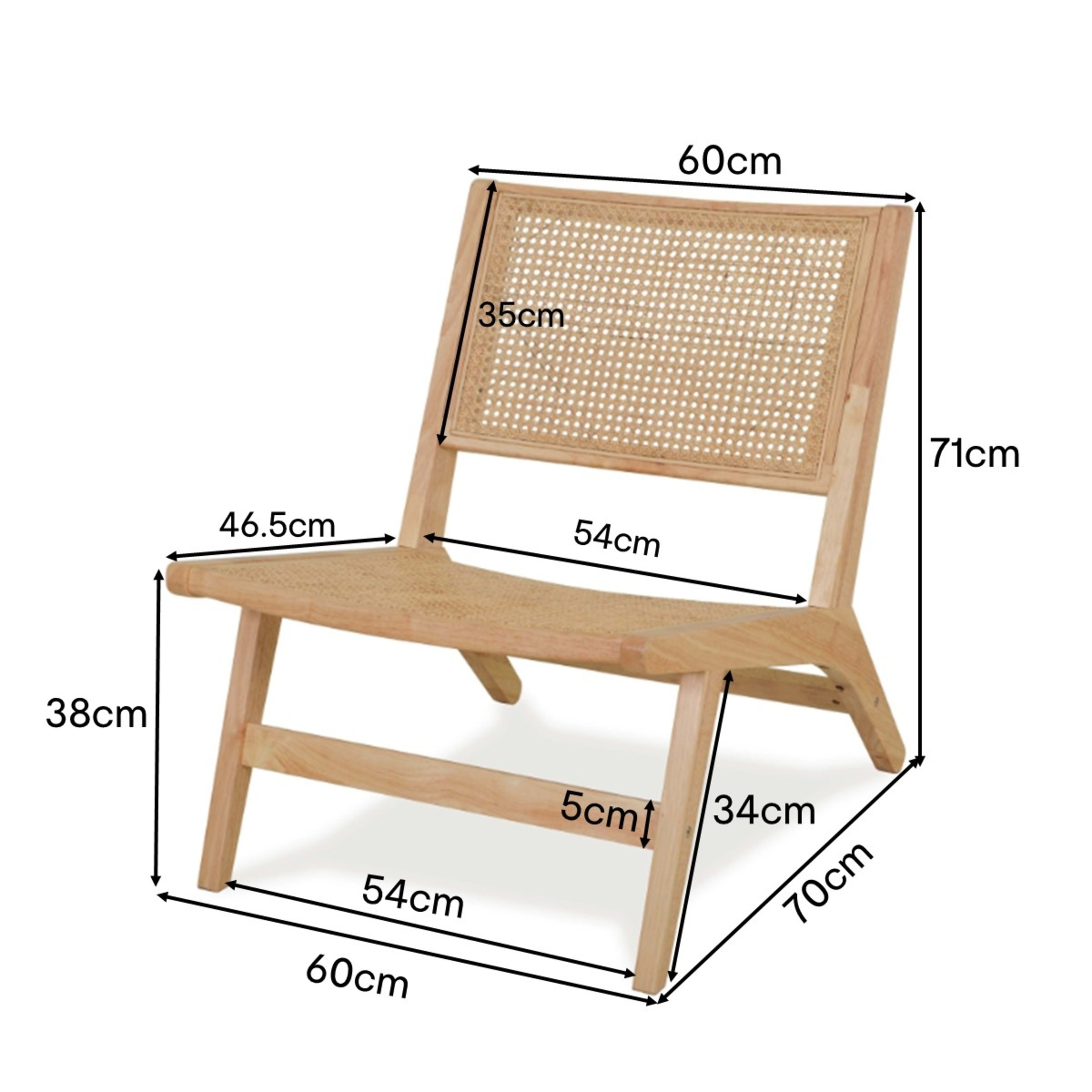 Timber Rattan Lounge Chair Kmart