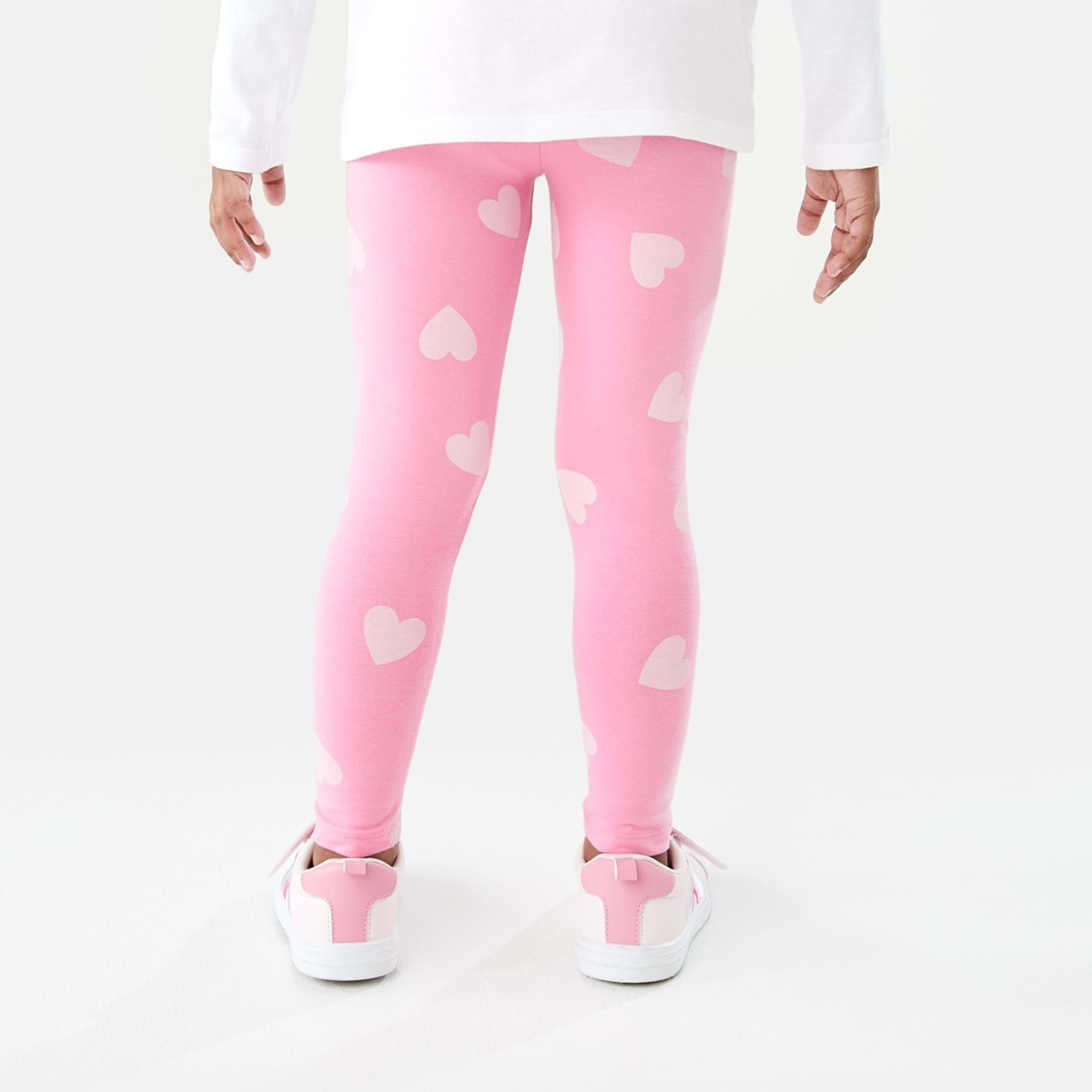 2 Leggings Heart Alot Aurora Pink, 2 of 8