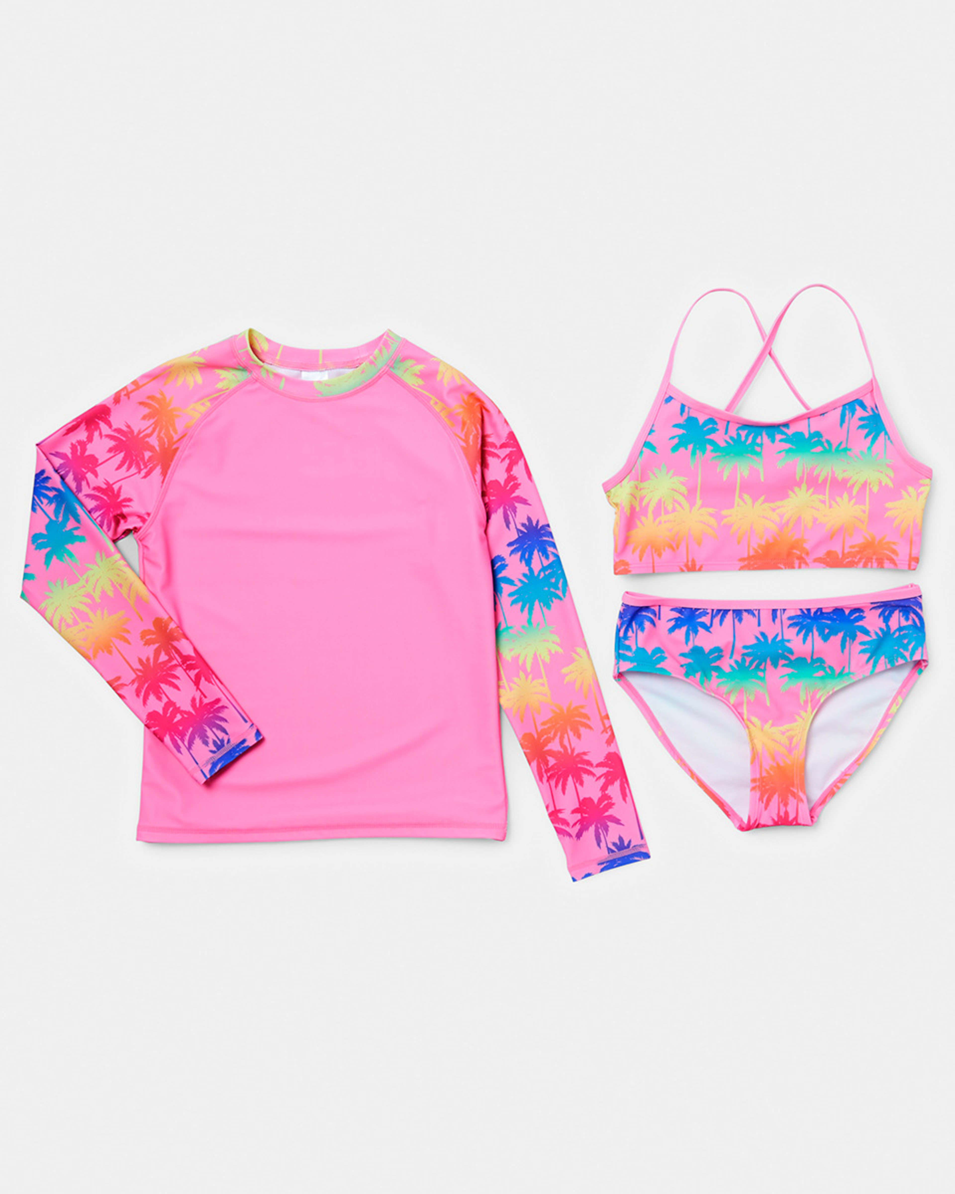3 Piece Rashie Swim Set Kmart