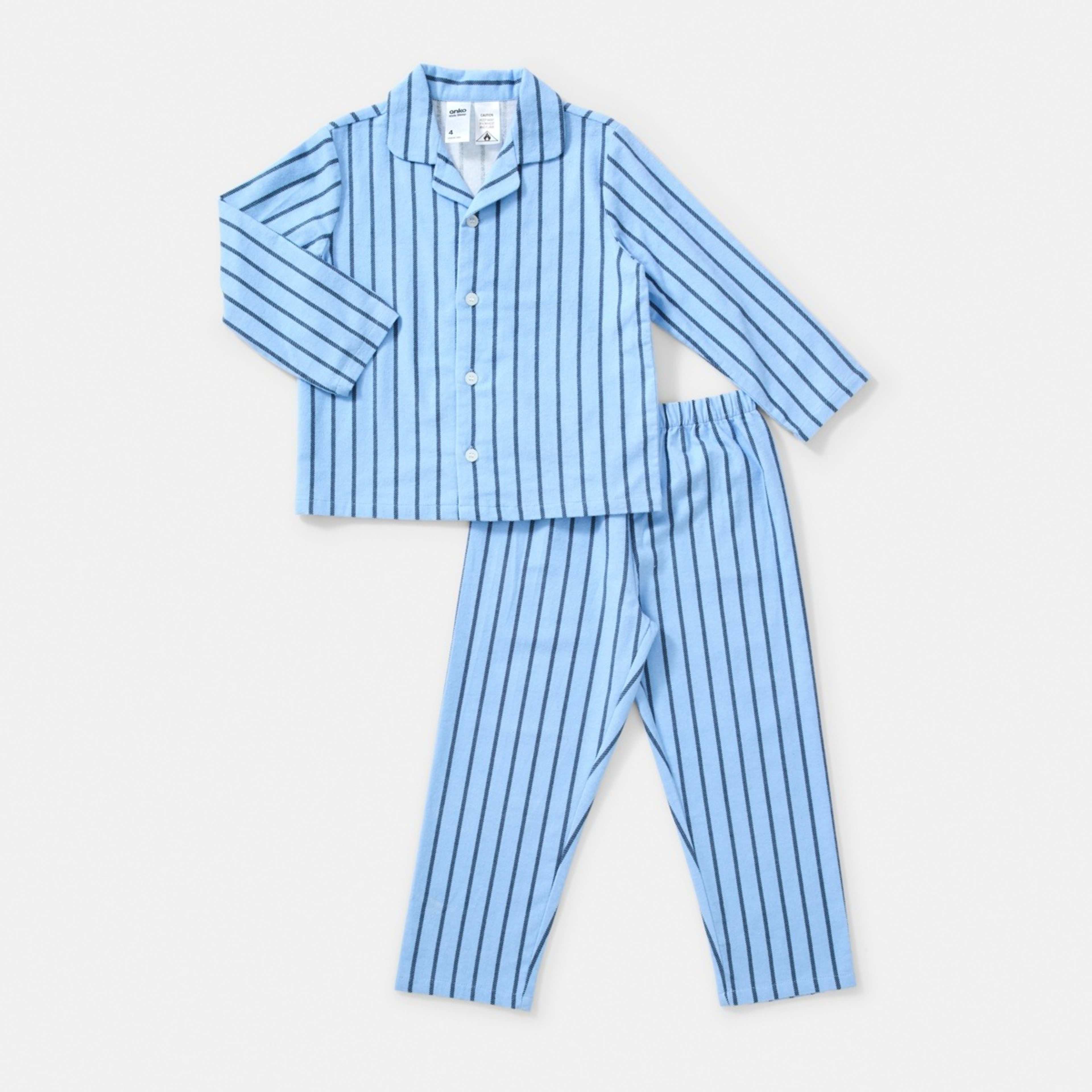 6 Easter Flannel Pyjama Set Window Check Surf Spray, 6 of 9