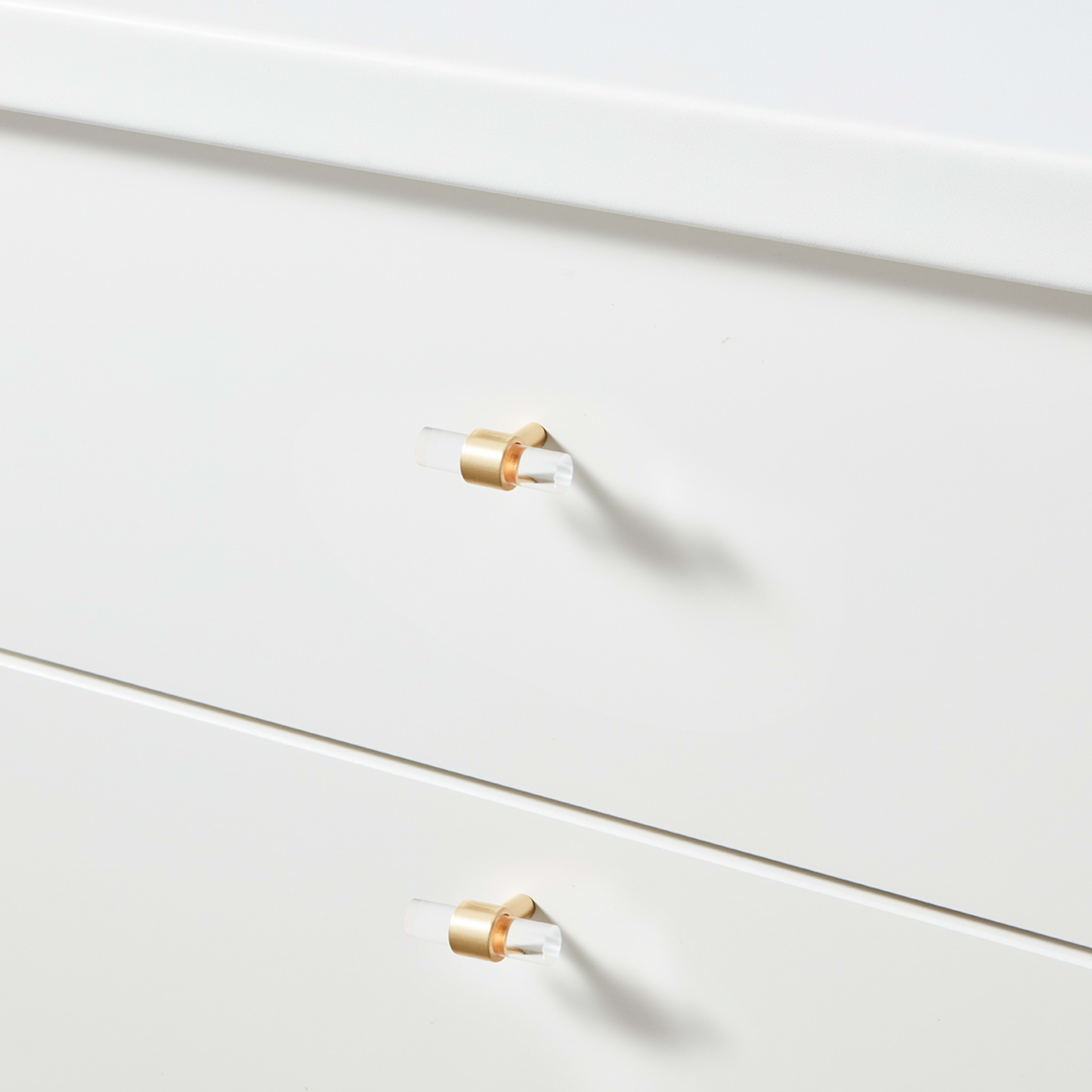 2 Pack Acrylic and Gold Look Handles Small Kmart