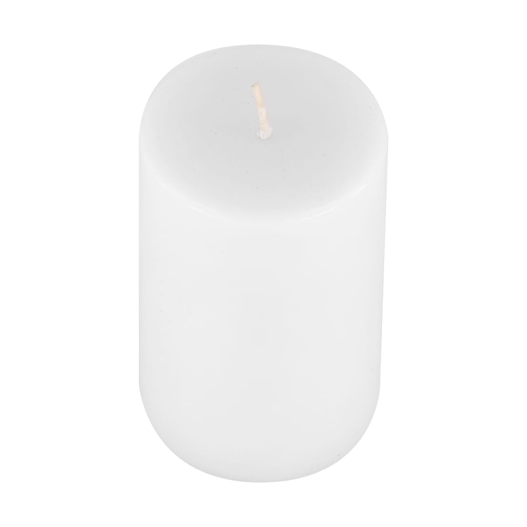 Unscented Pillar Candle 10cm Kmart