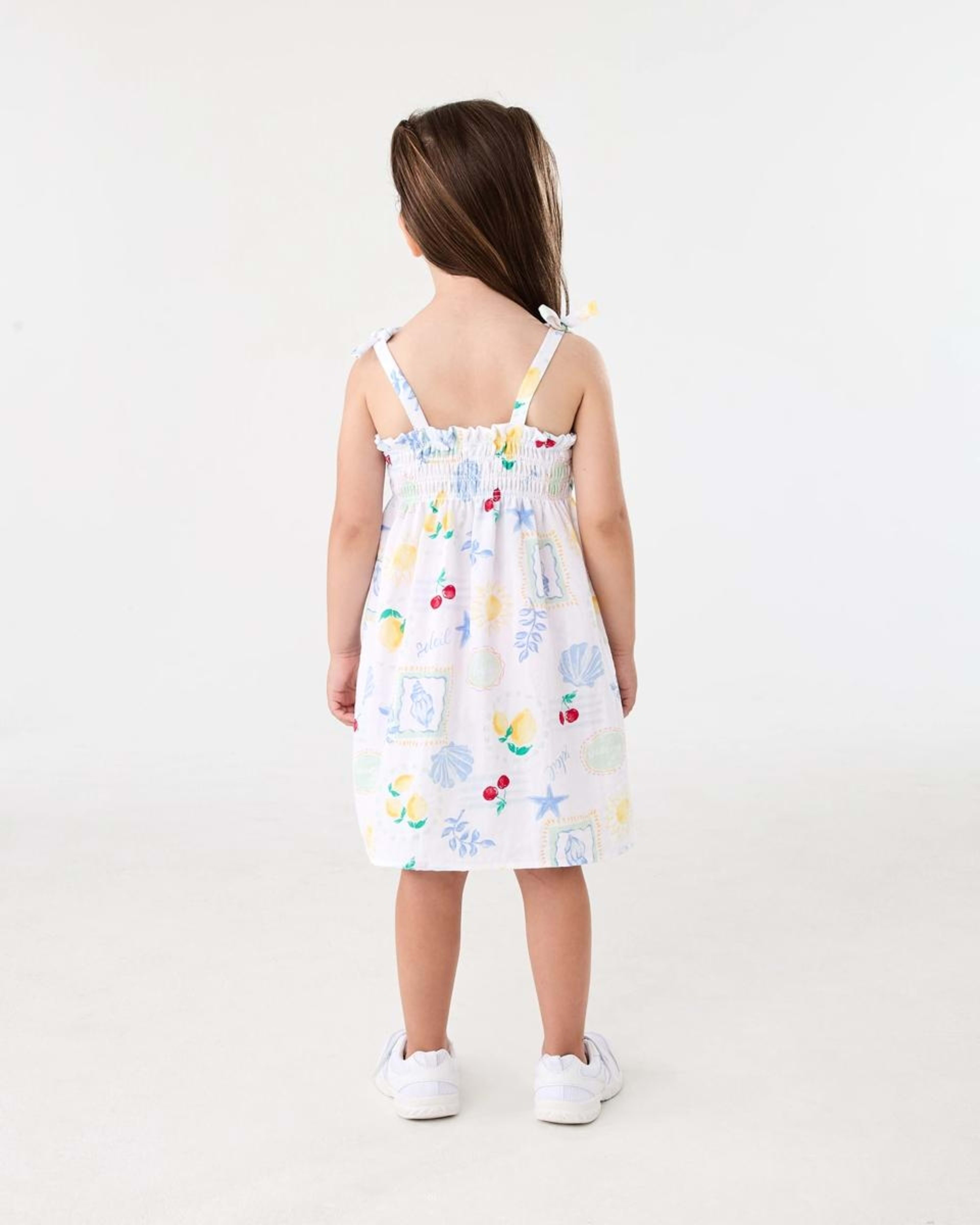 8 Smocked Dress Wht Costal, 8 of 8