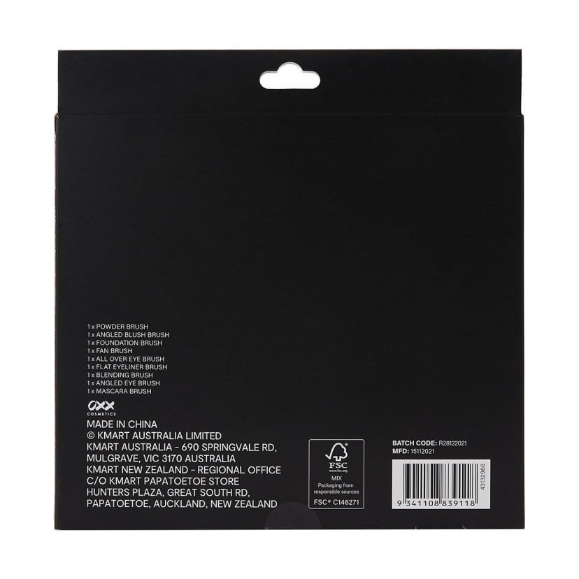 OXX Cosmetics Ultimate Makeup Brush Set Black Kmart