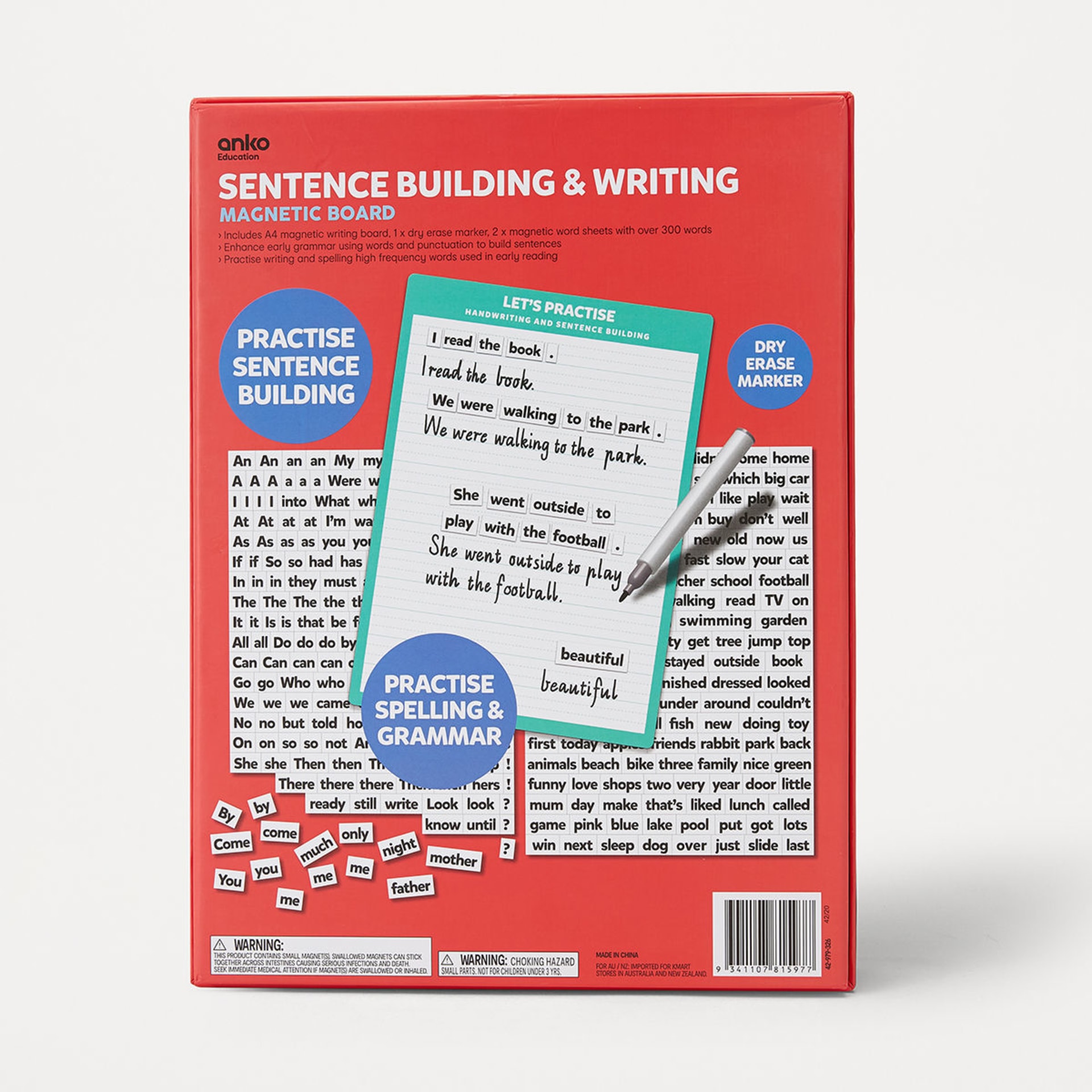 Sentence Building and Writing Board Kmart