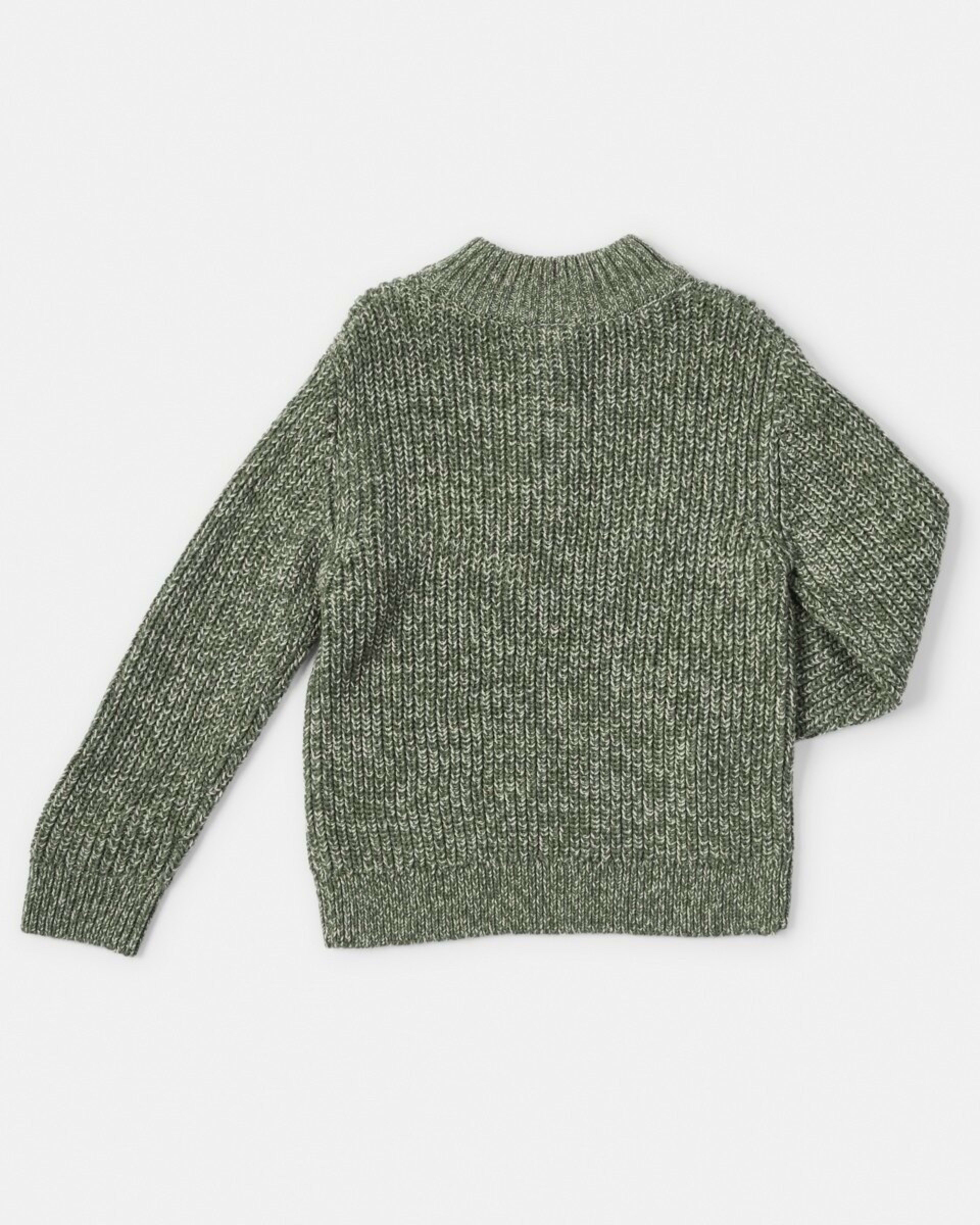 8 Fisherman Quarter Zip Knit Top Fisherman Green, 8 of 8