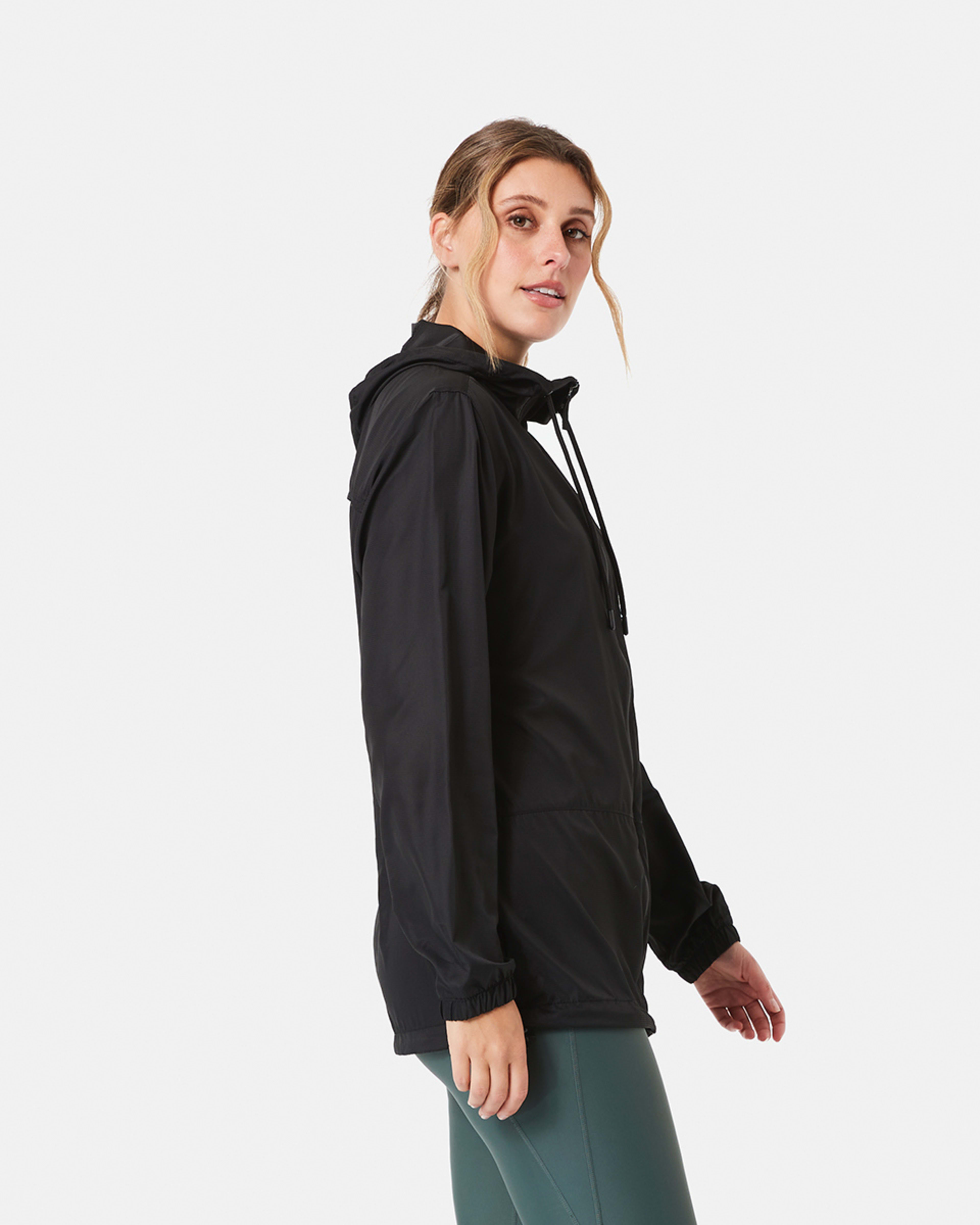 5 Active Unisex Packable Rain Jacket BLACK, 5 of 10