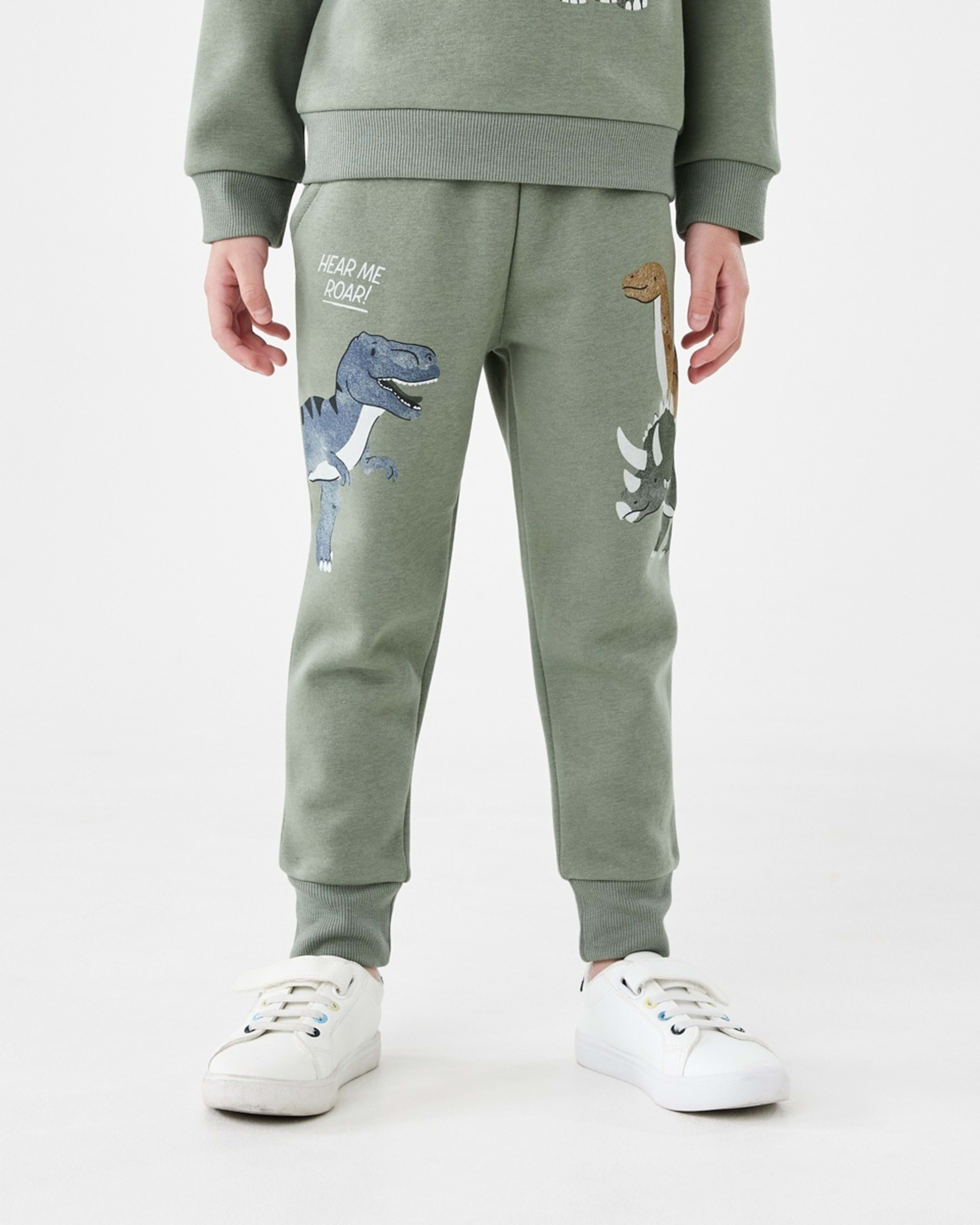1 Print Trackpants Grn Dino, 1 of 8