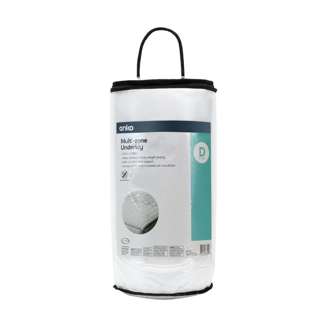 MultiZone Underlay Double Bed Kmart