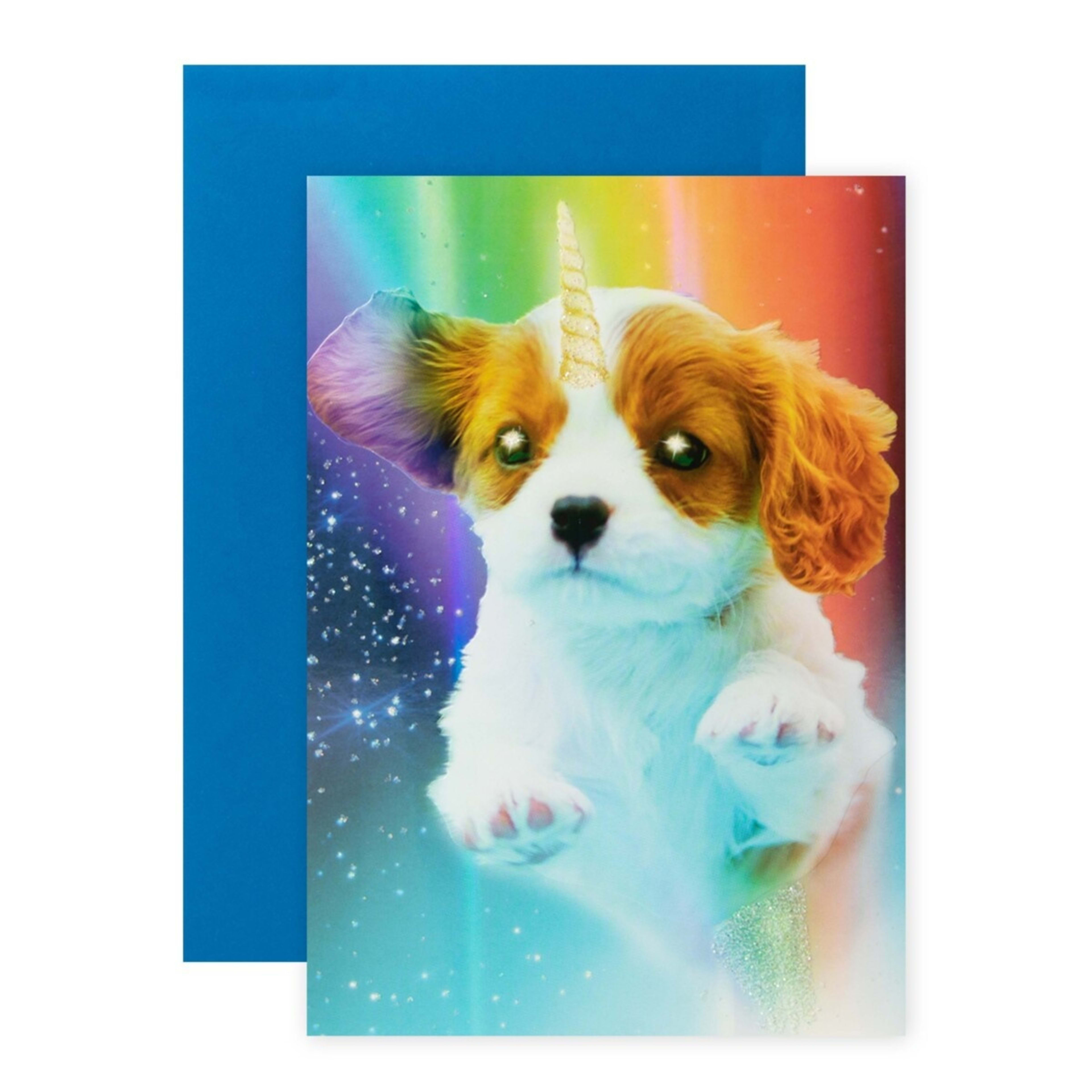 1 Connections from Hallmark Greeting Card - Dog-Icorn