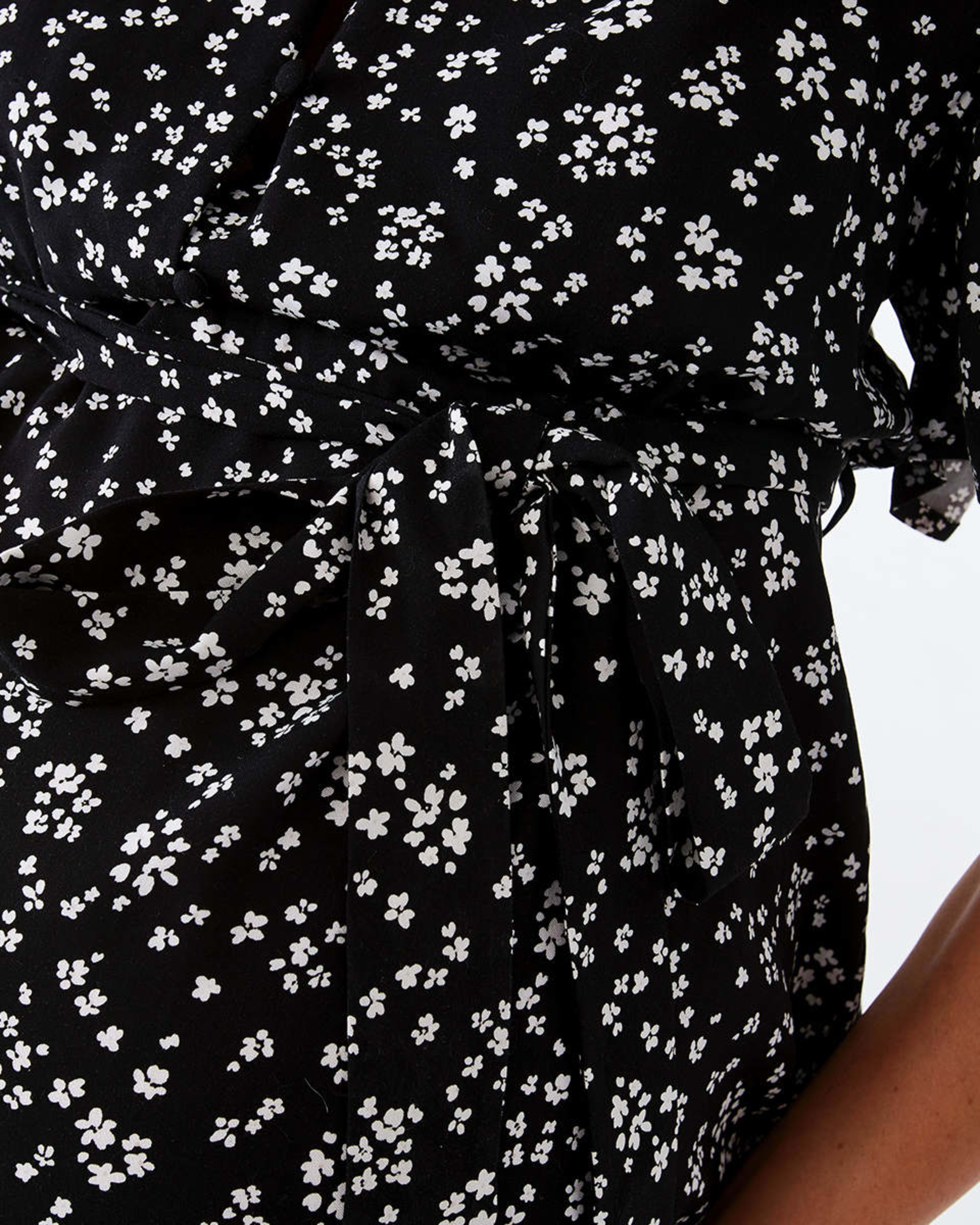 Maternity Short Sleeve Button Through Dress Kmart