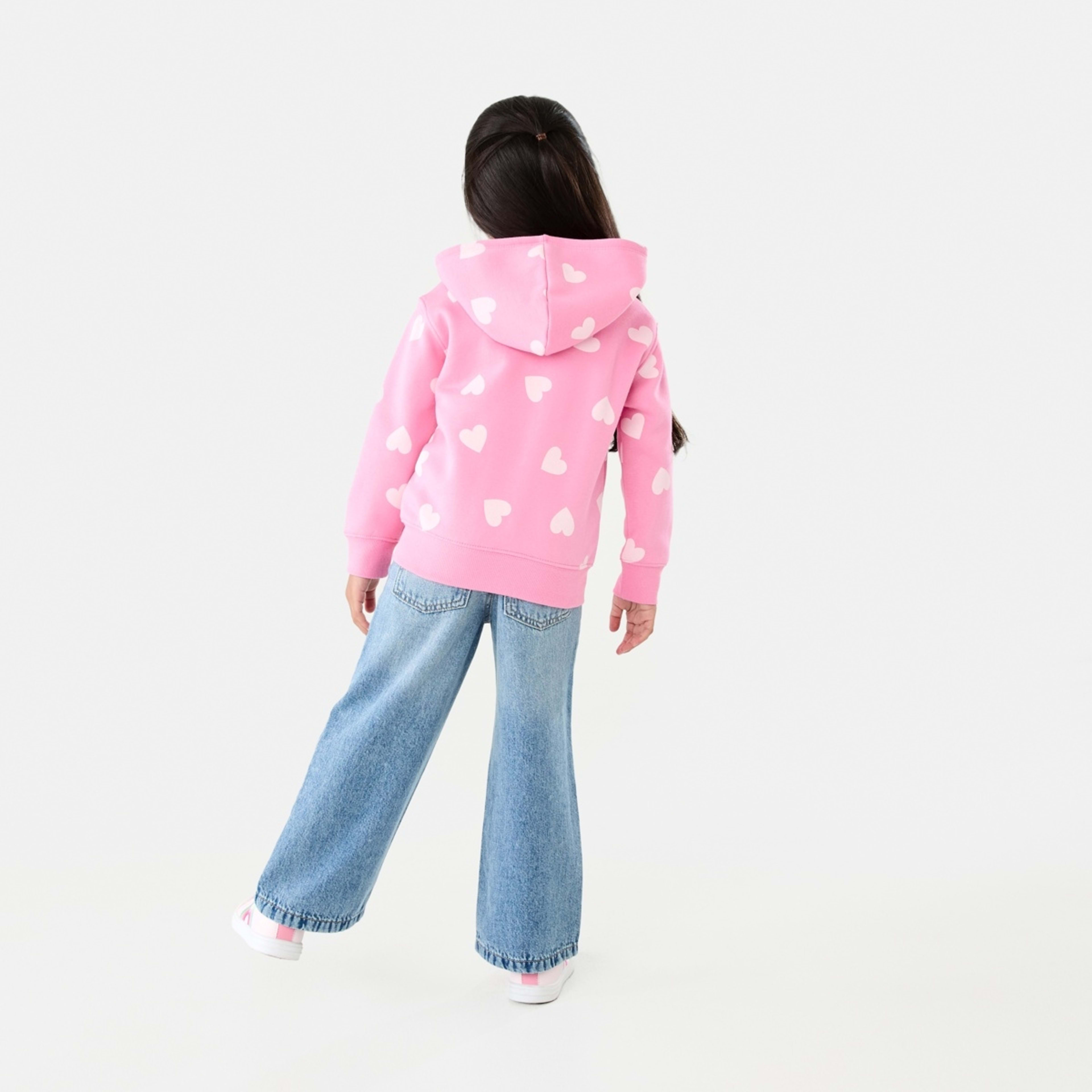 8 Zip Through Hoodie Heart Alot Aurora Pink, 8 of 10