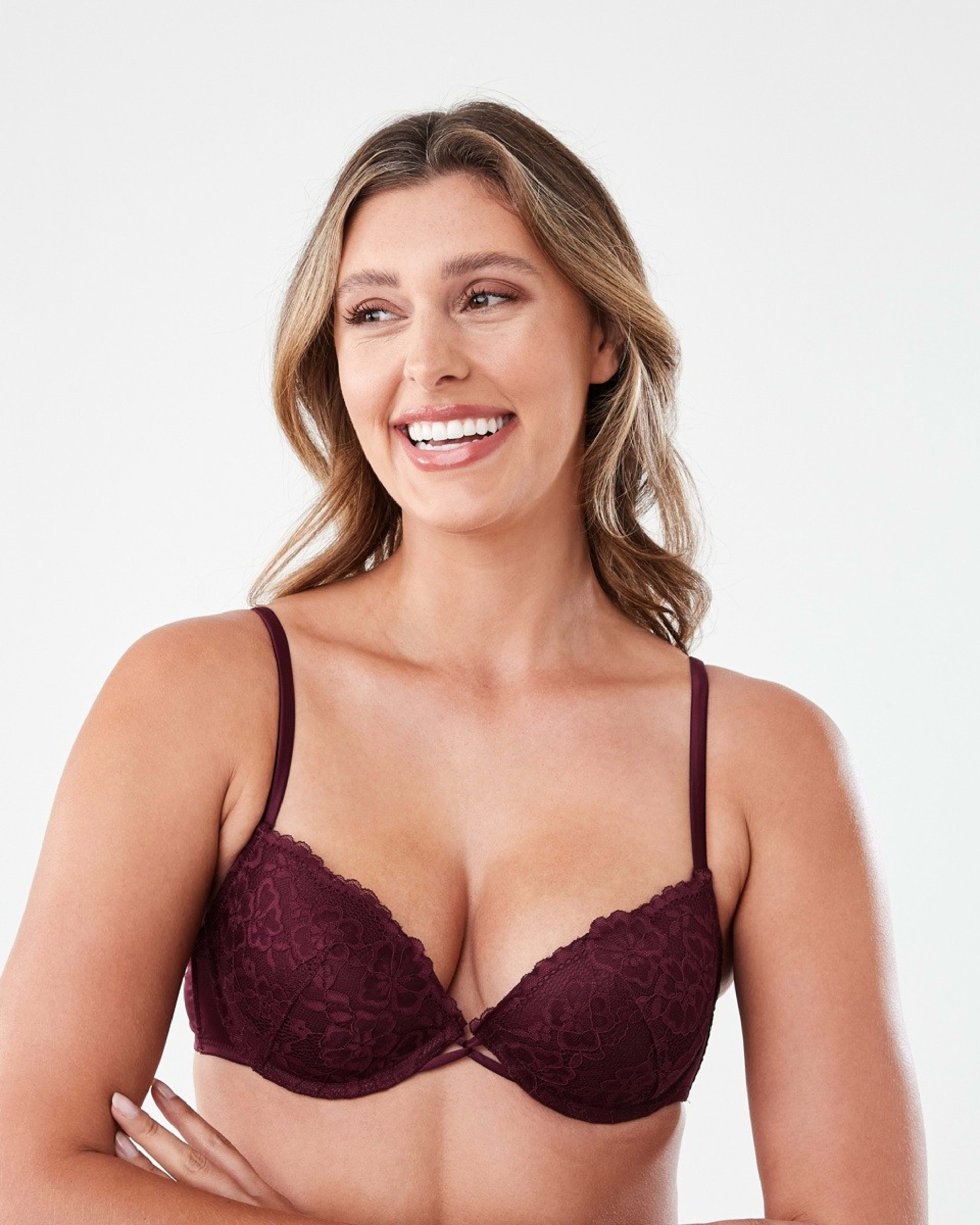 1 Co-ordinated Lace & Satin Push-Up Bra Windsor Wn, 1 of 8