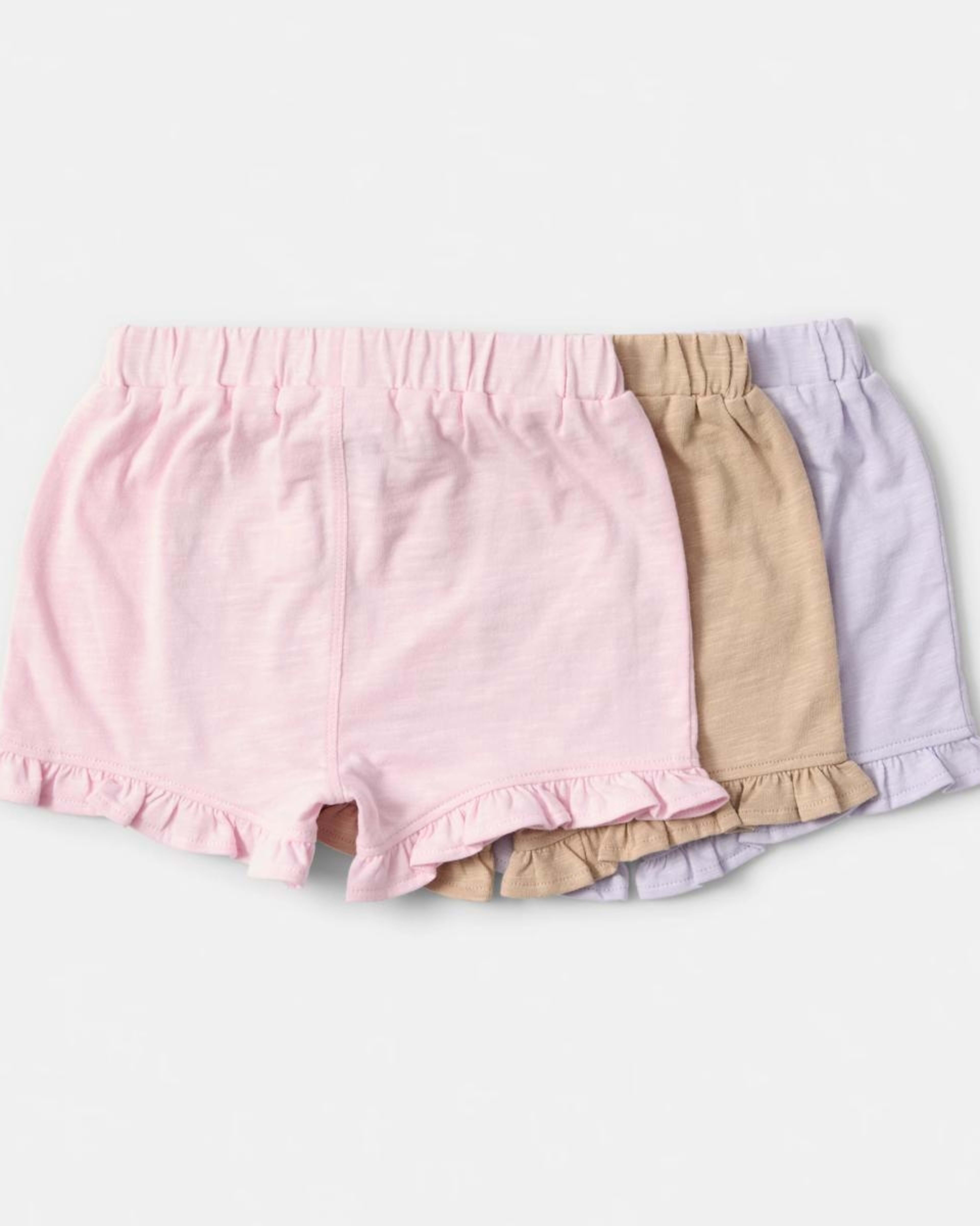 2 3 Pack Frill Shorts PINK MULTI, 2 of 8