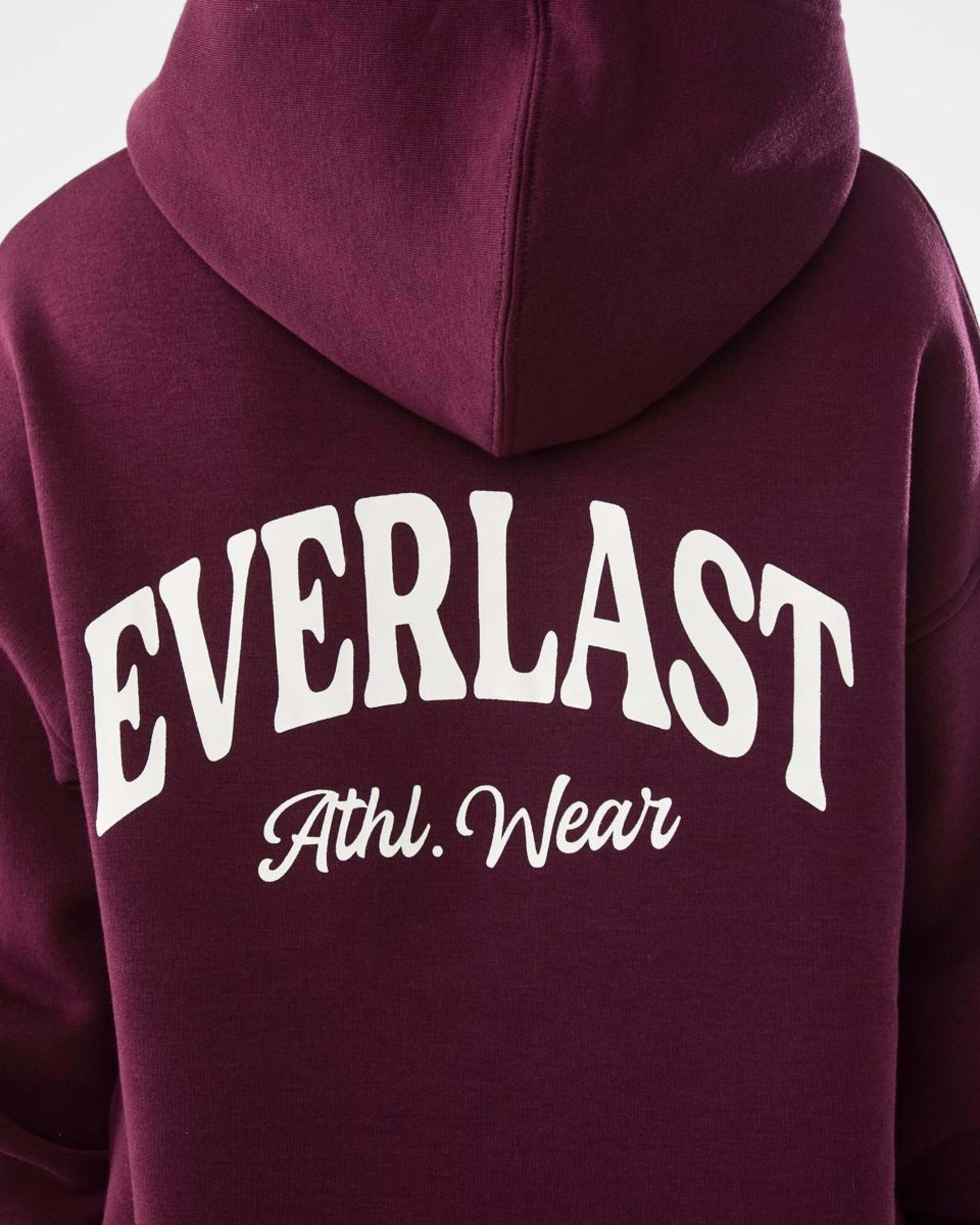 9 Everlast Womens Collegiate Oversized Hoodie EVERLAST VARSITY CHERRY, 9 of 9