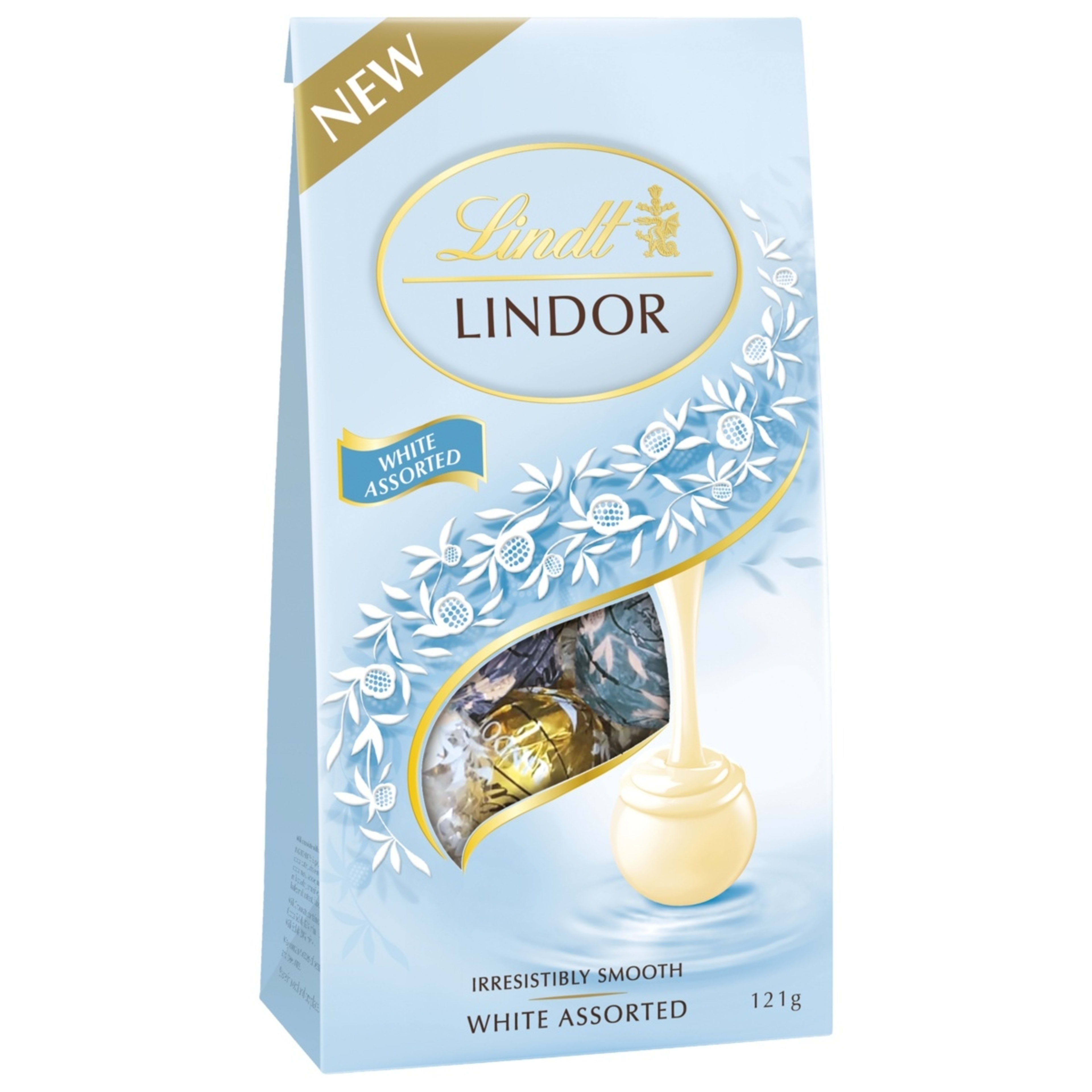 1 Lindt LINDOR Irresistibly Smooth White Assorted Chocolate 121g