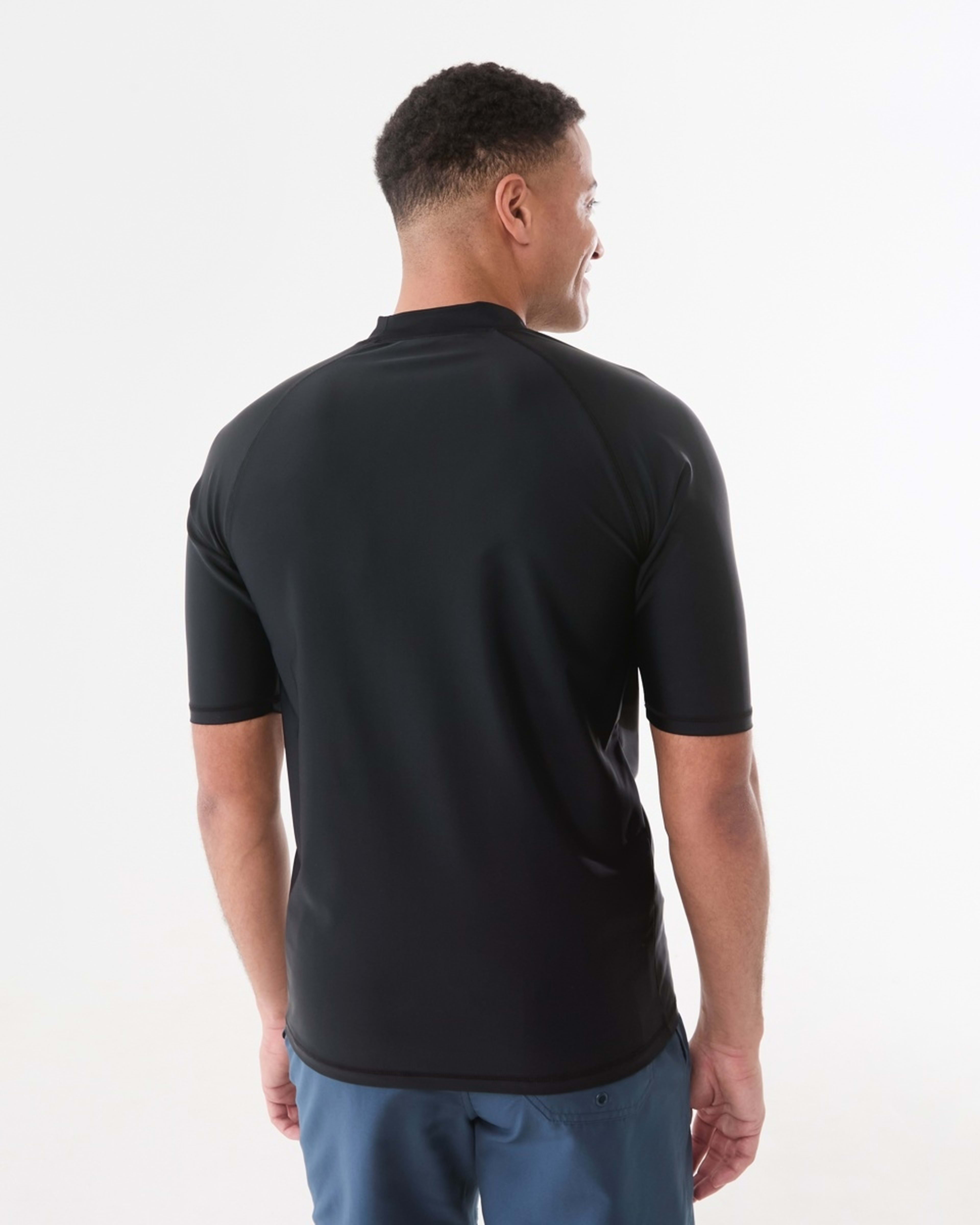 3 Short Sleeve Rash Vest BLACK, 3 of 5
