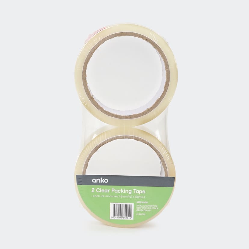 2 Pack Clear Packing Tape Kmart
