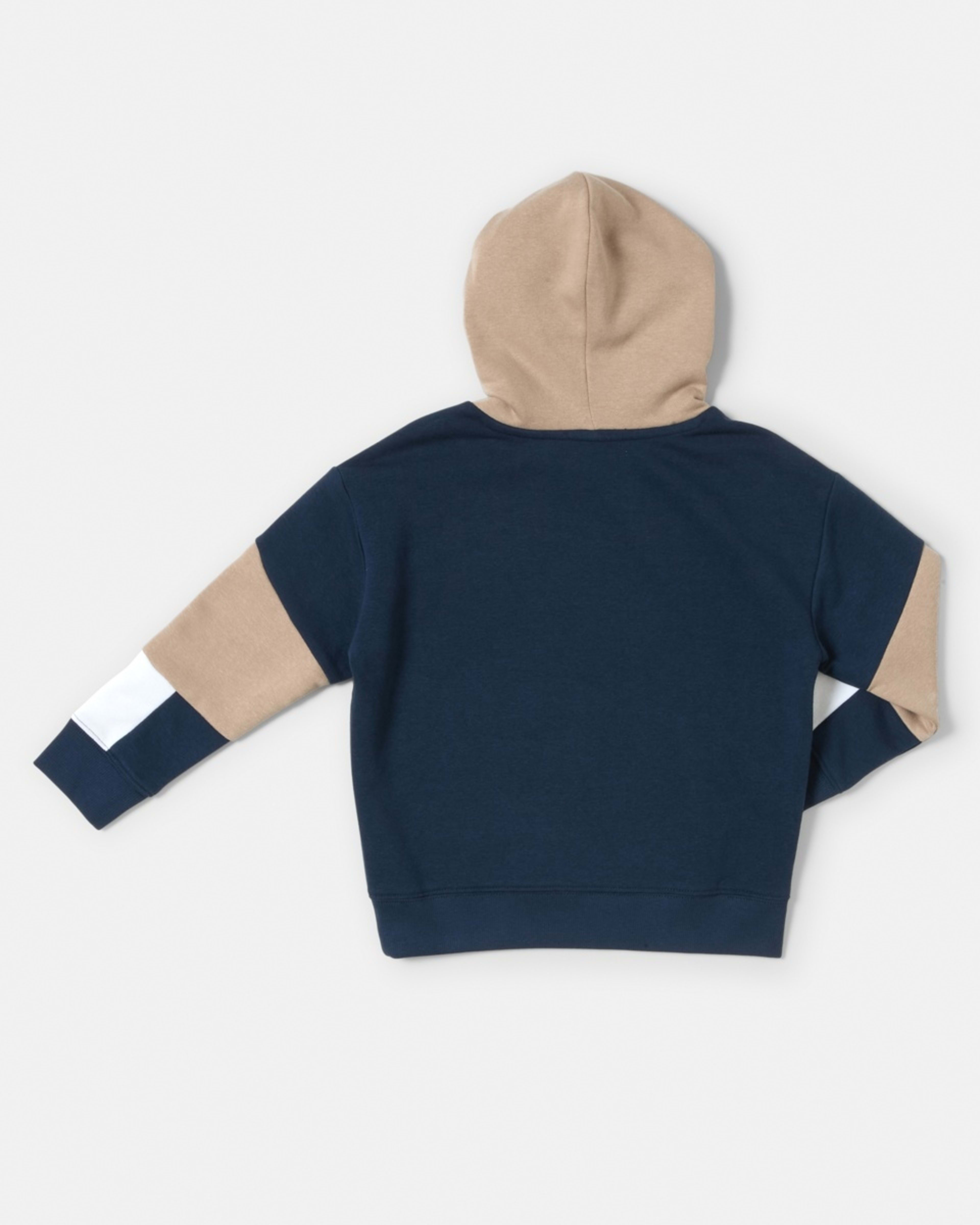 9 Colour Block Hoodie Dress Navy, 9 of 9