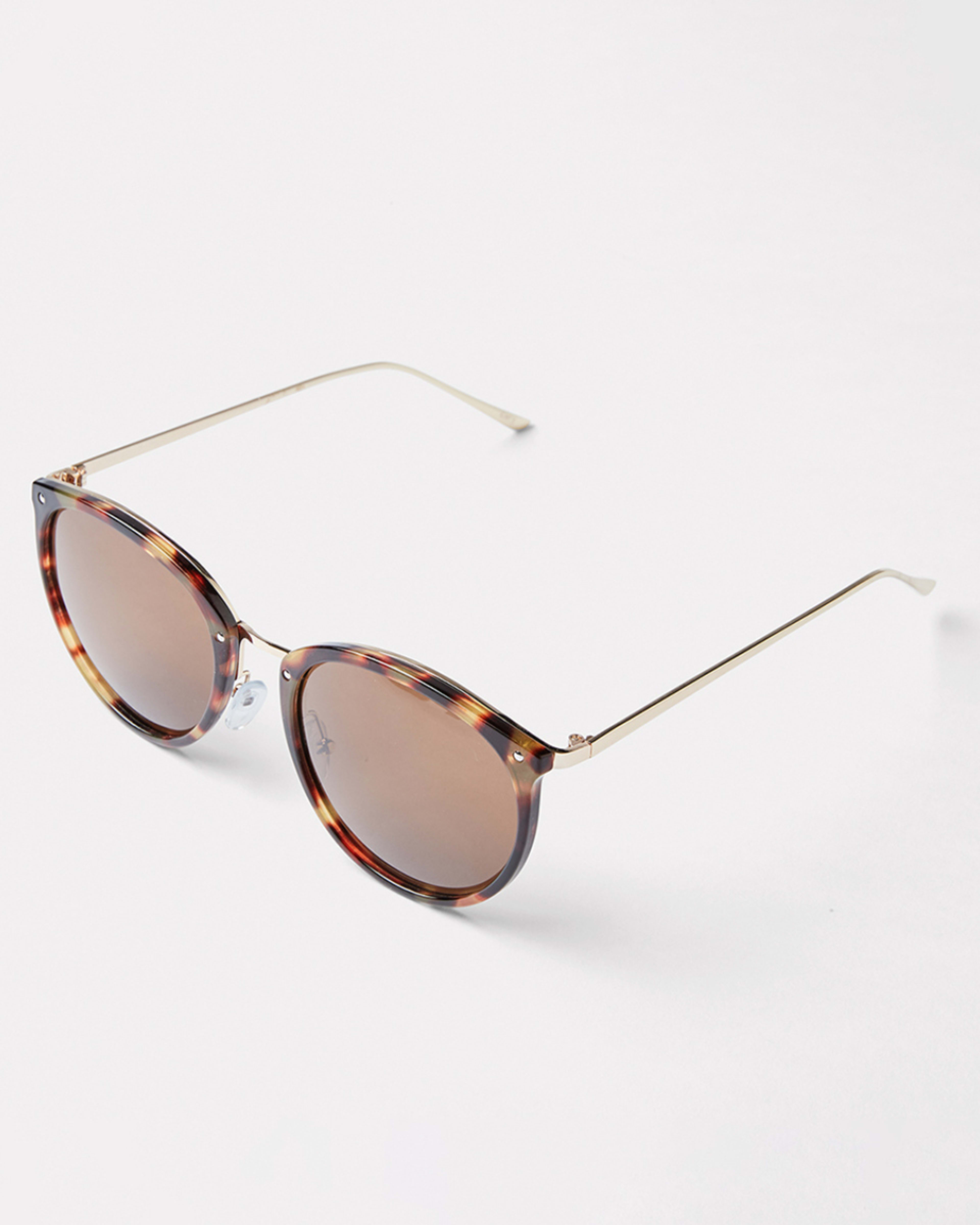2 Thin Frame Cat Eye Sunglasses Tort, 2 of 7