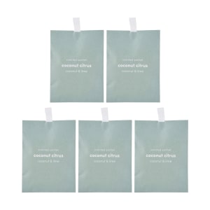 5 Piece Vanilla Cream Scented Sachets - Caramel and Vanilla
