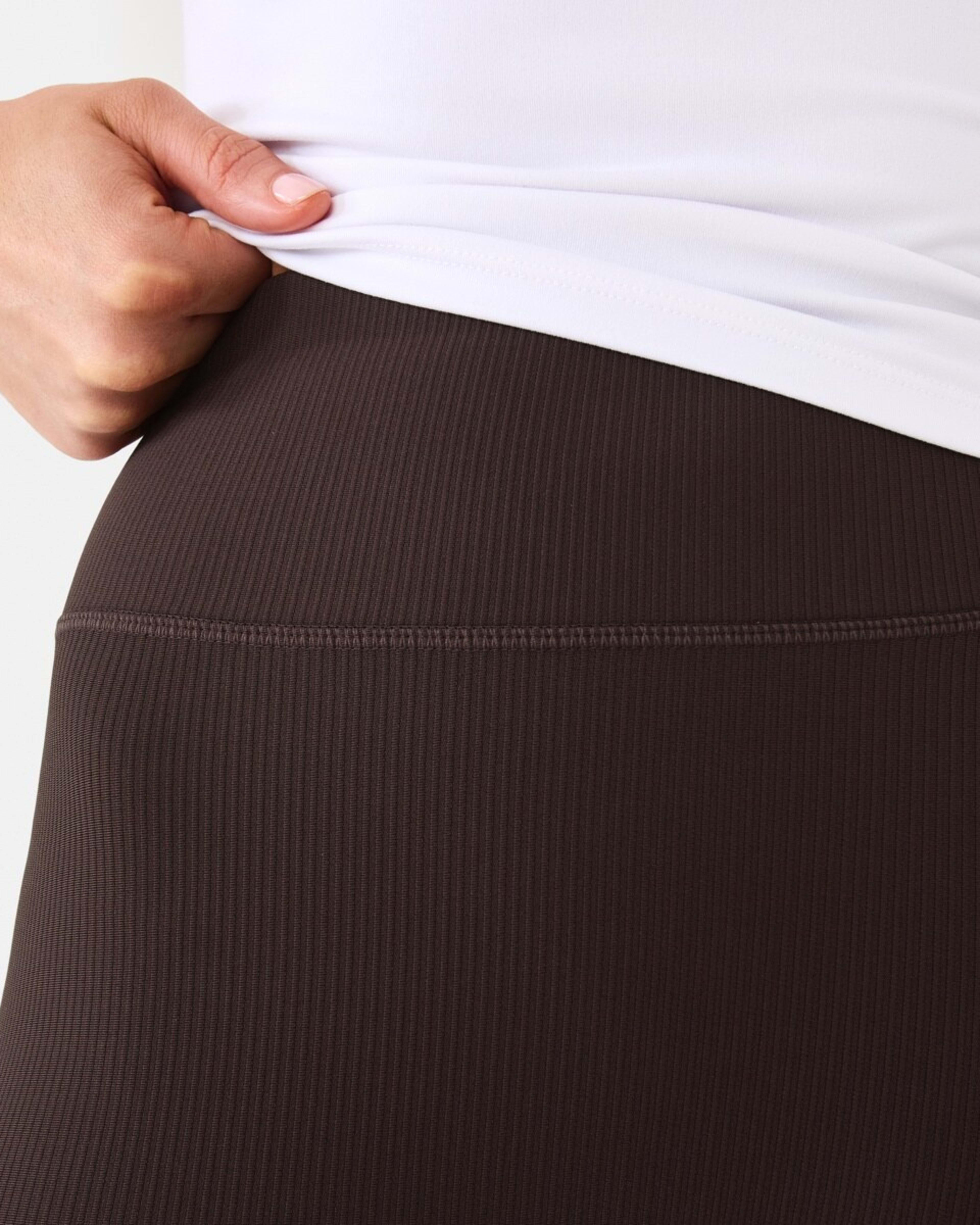 5 Active Womens Rib Leggings TUSCAN BROWN, 5 of 5