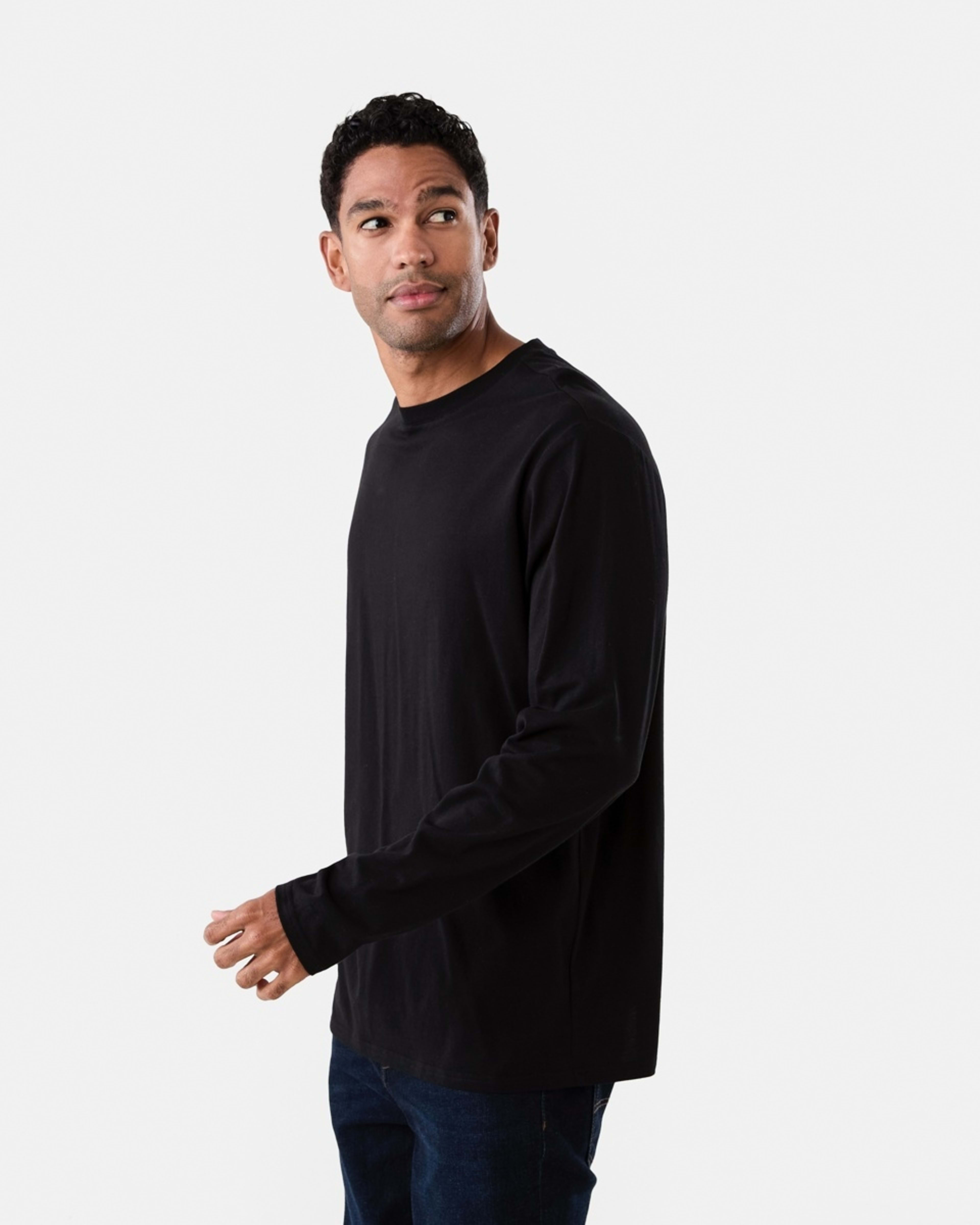 2 Long Sleeve Core T-shirt Black, 2 of 5