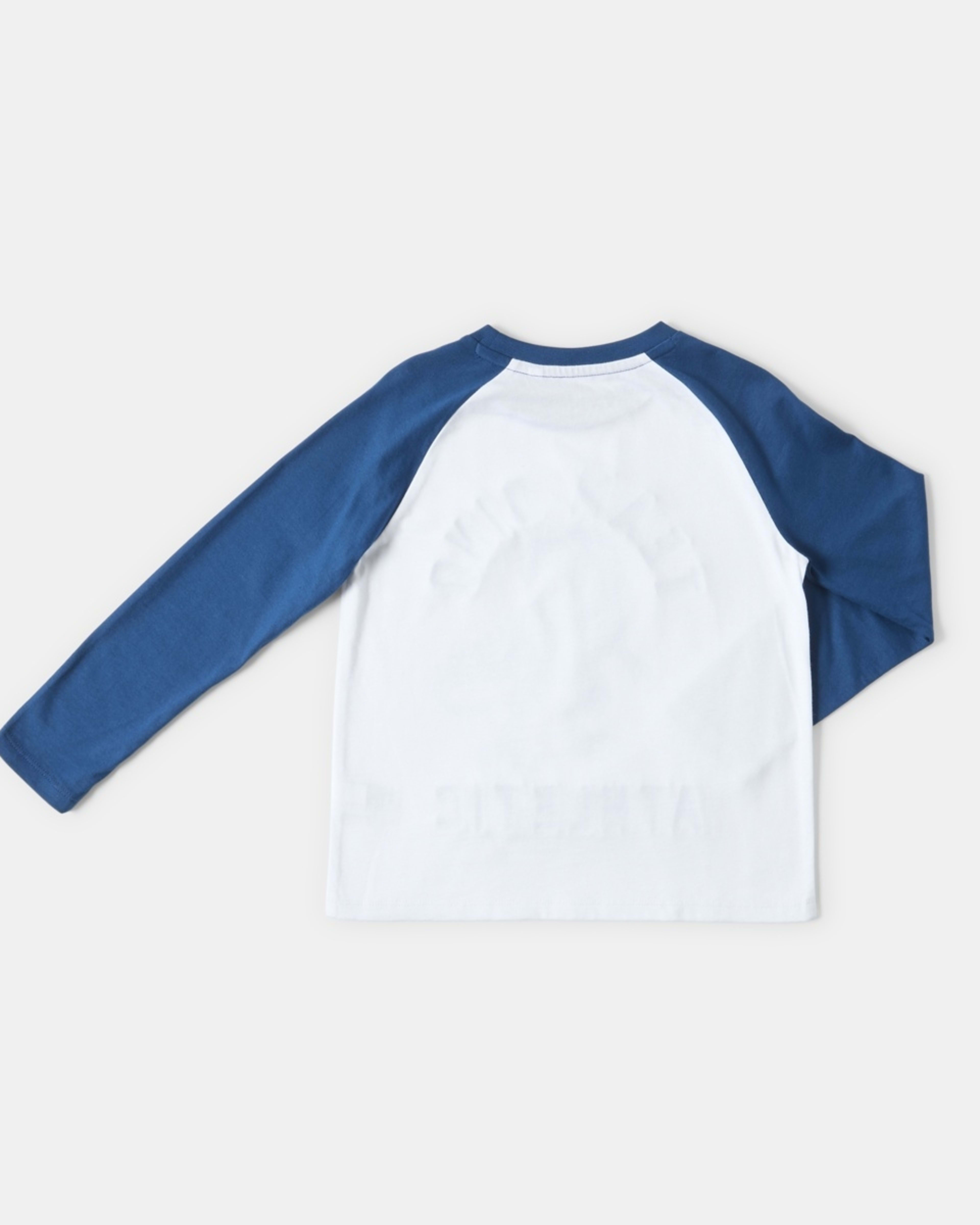 9 Printed Raglan Long Sleeve T-shirt Team Dino Puff White, 9 of 9