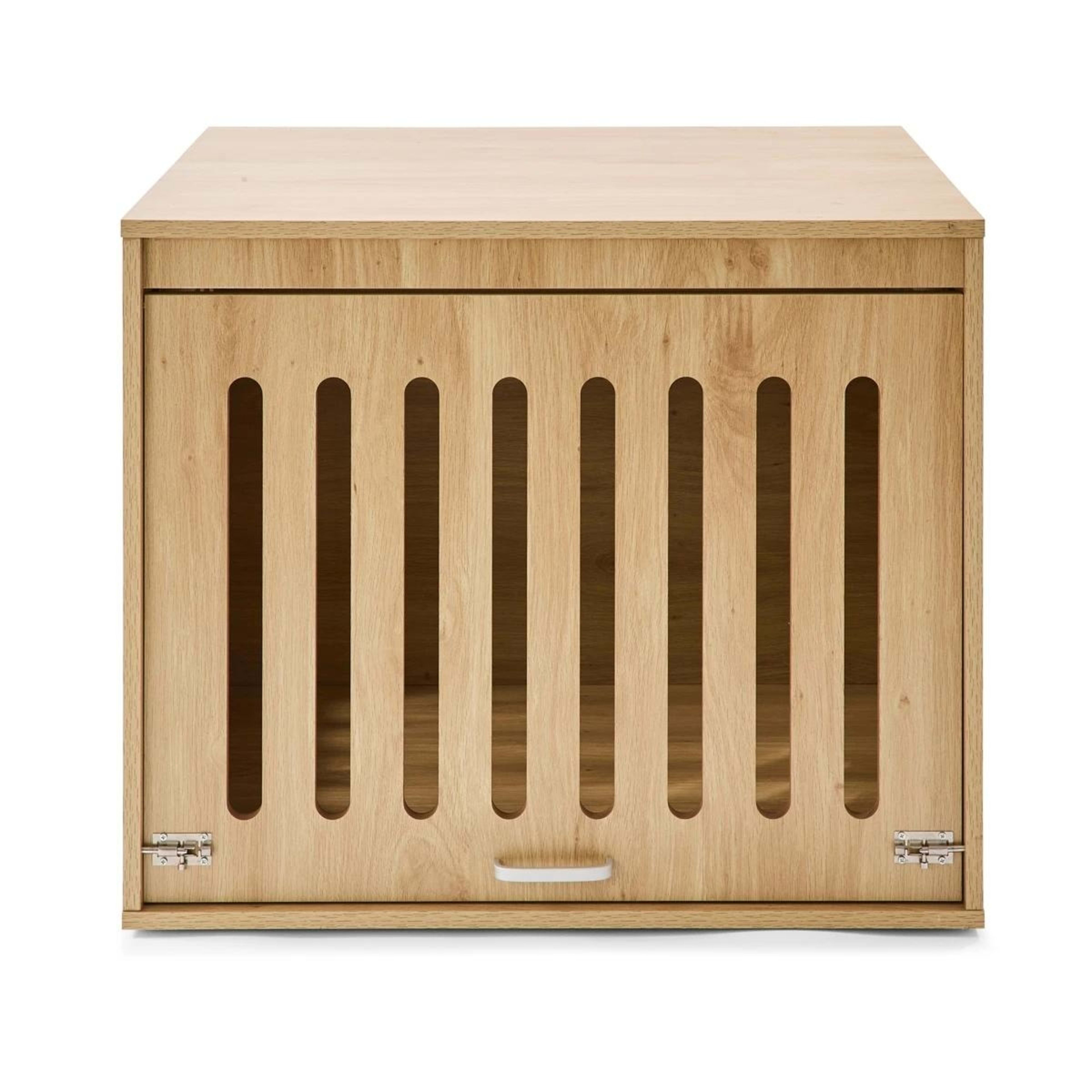 6 Pet Crate Wooden Oak - Medium, 6 of 10