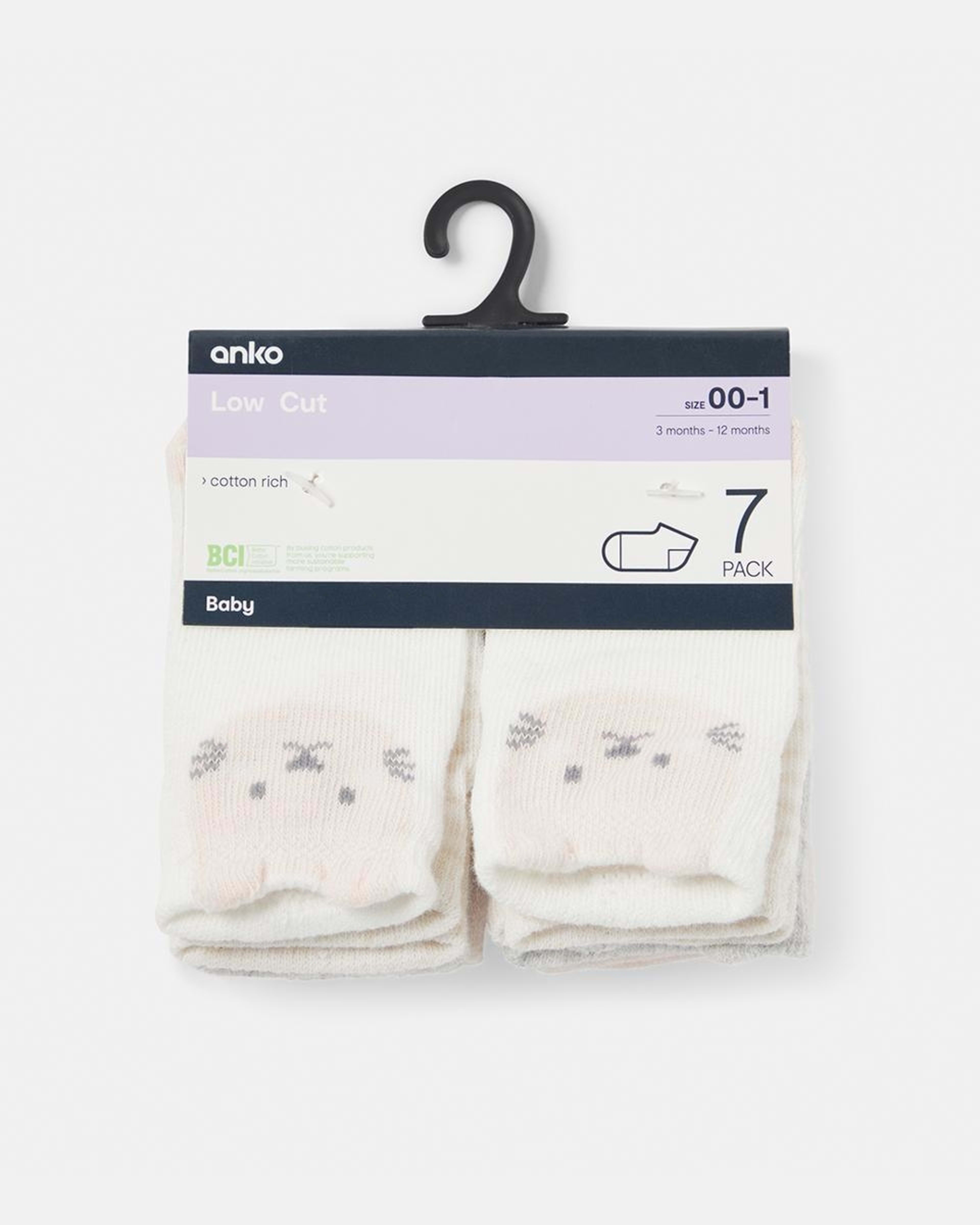 3 7 Pack Novelty Low Cut Socks Cat A, 3 of 3