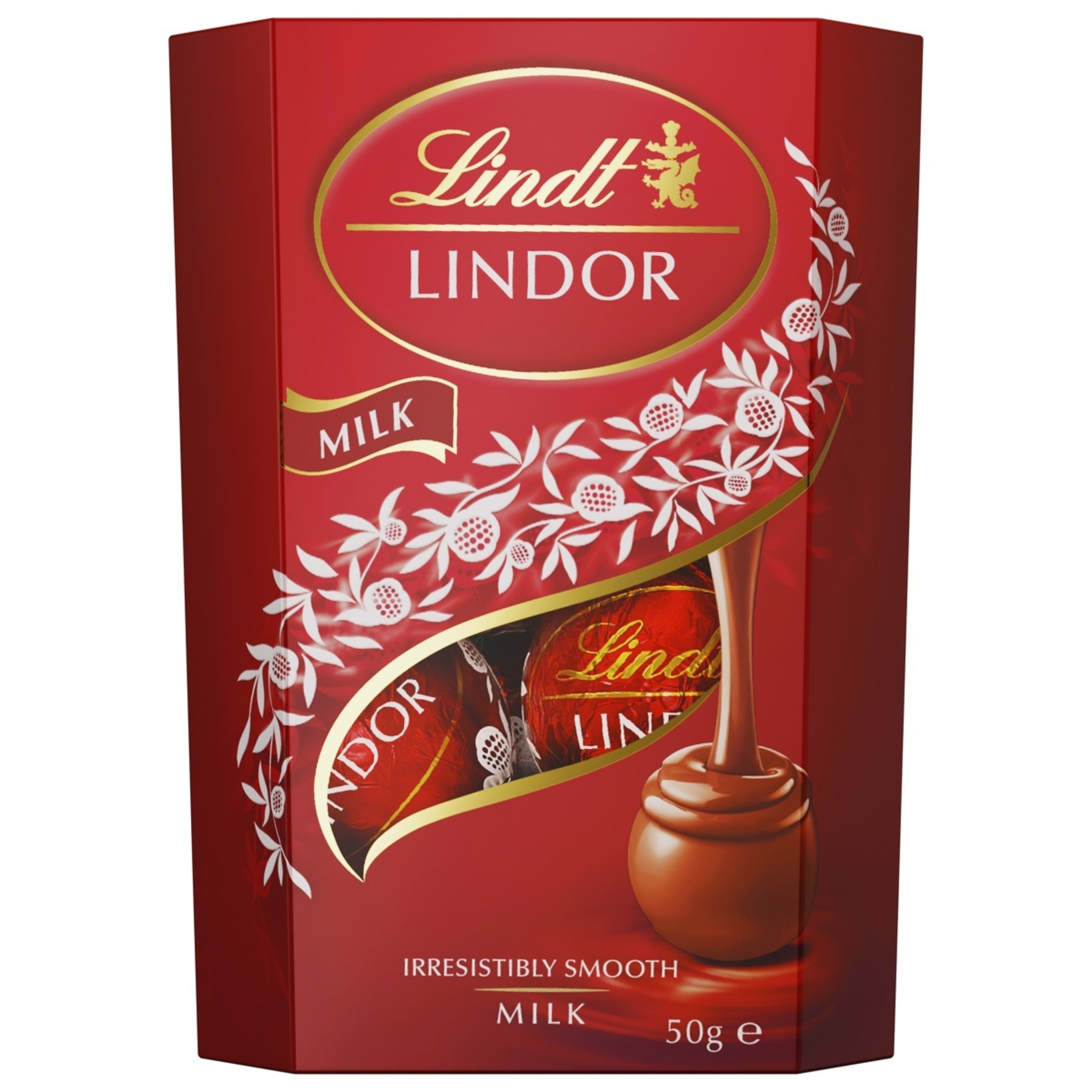 2 Lindt LINDOR Milk Chocolate Cornet 50g, 2 of 8