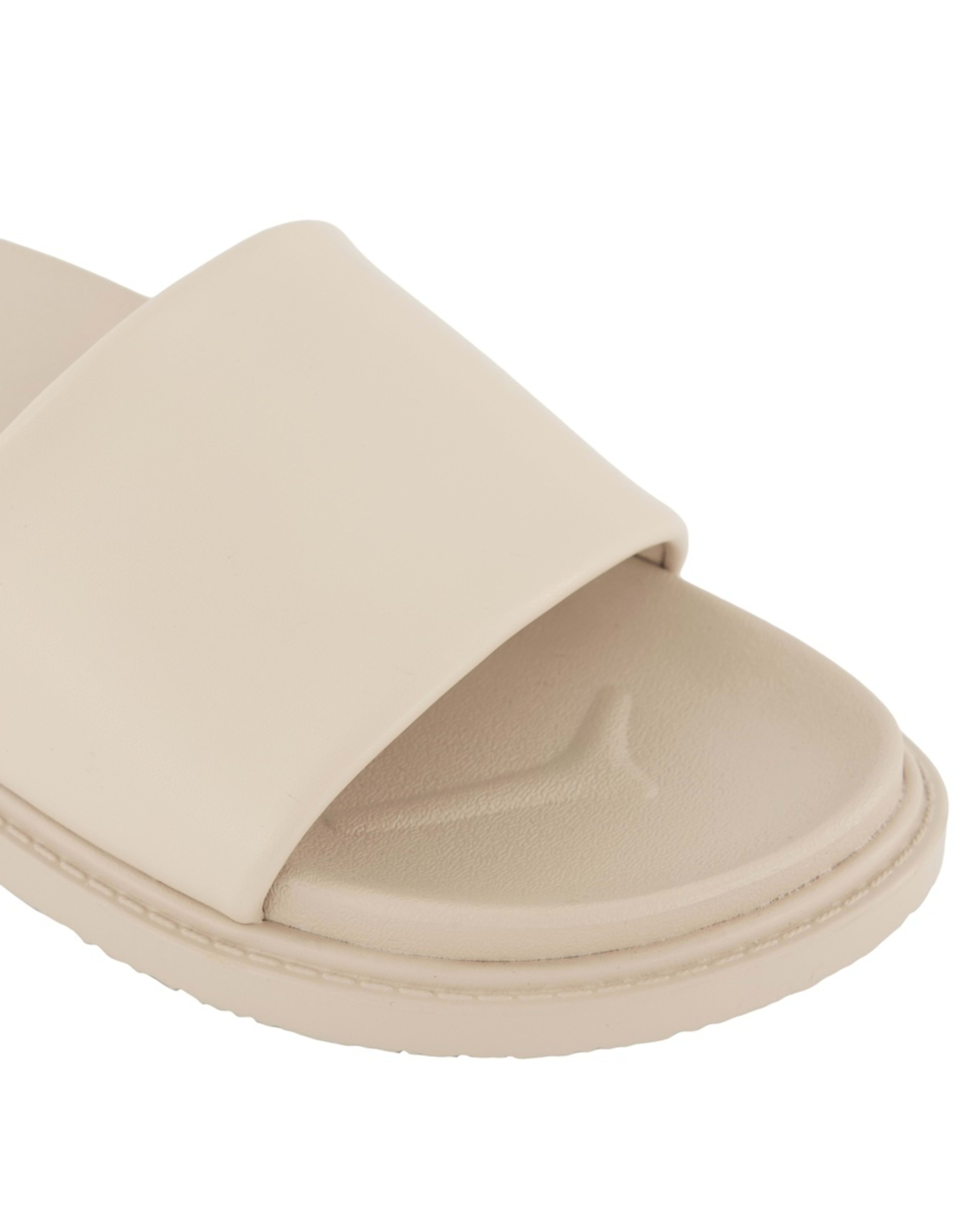 4 Comfort Band Slides Beige, 4 of 4